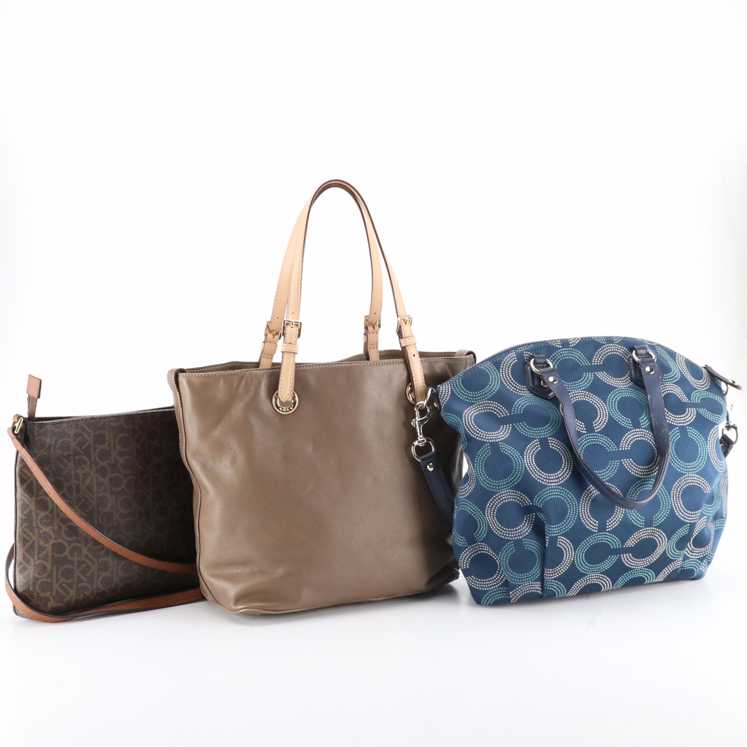 Coach Blue Ashley Dotted OP Art North South Bag, Calvin Klein Crossbody & More