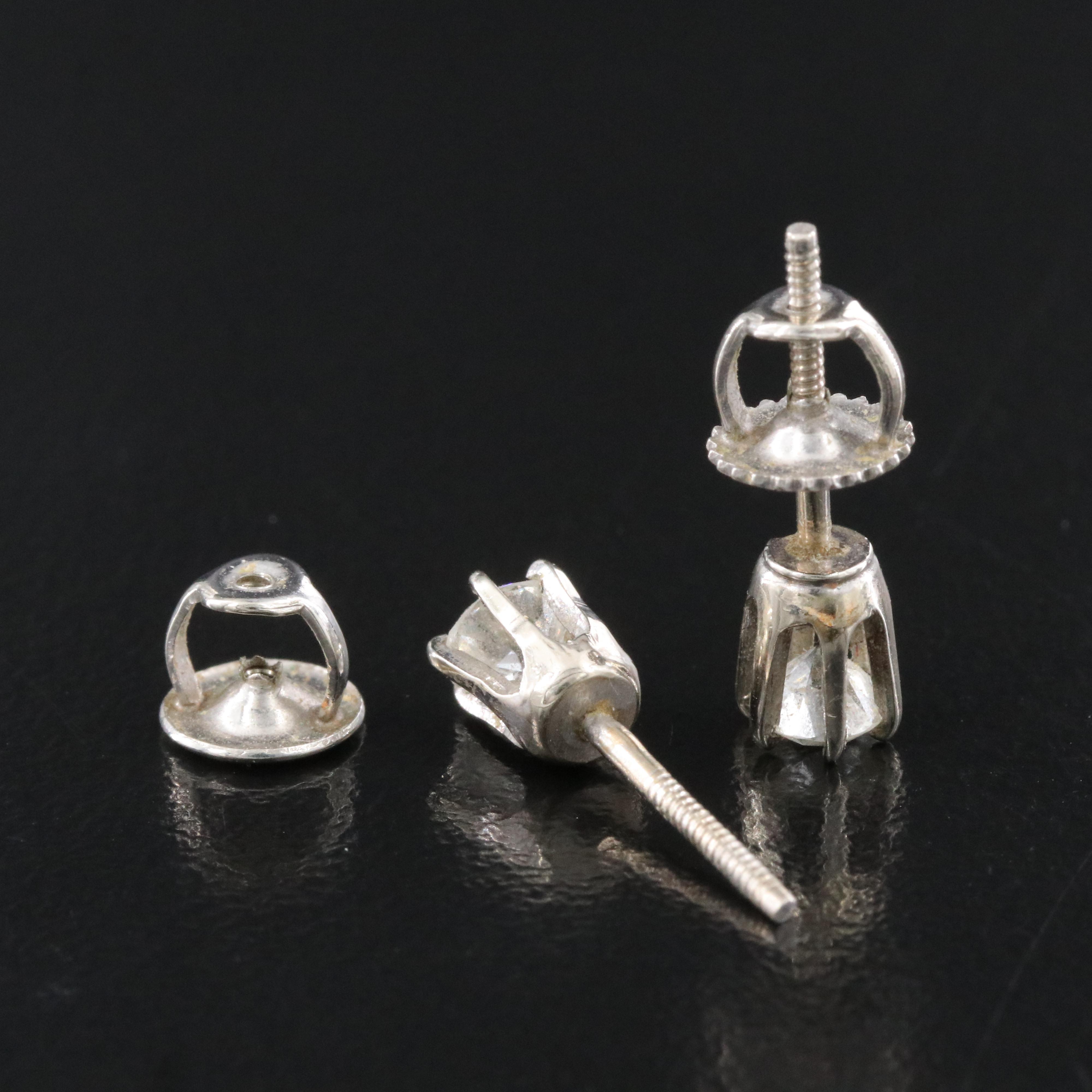 14K 0.45 CTW Diamond Solitaire Earrings