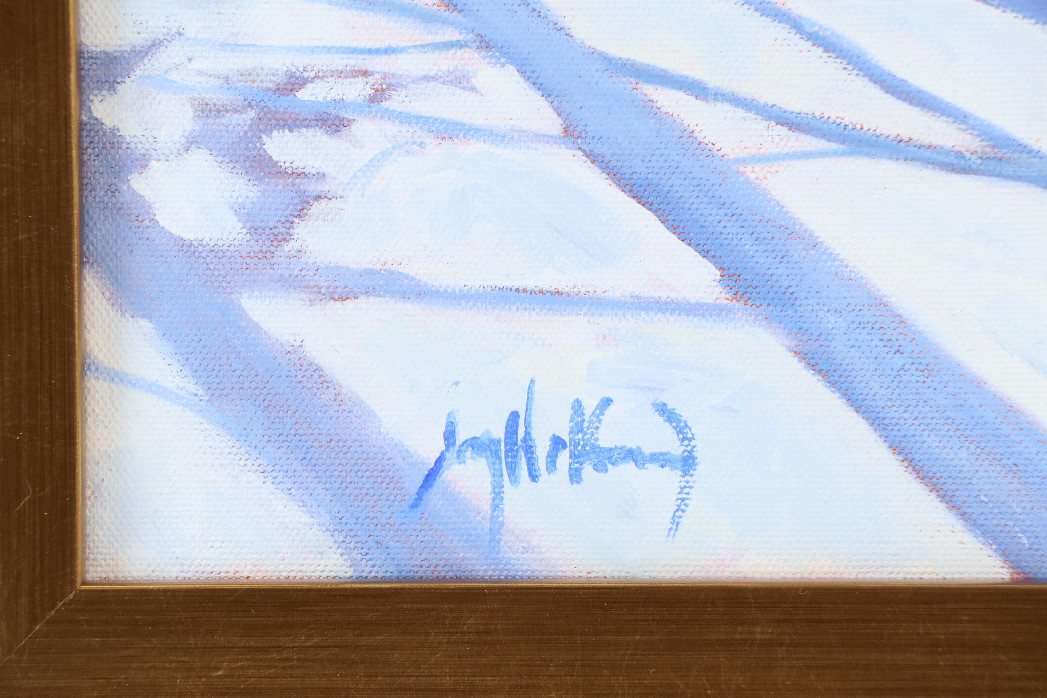 Jay Wilford Landscape Oil Painting "Snow Shadow," 21st Century