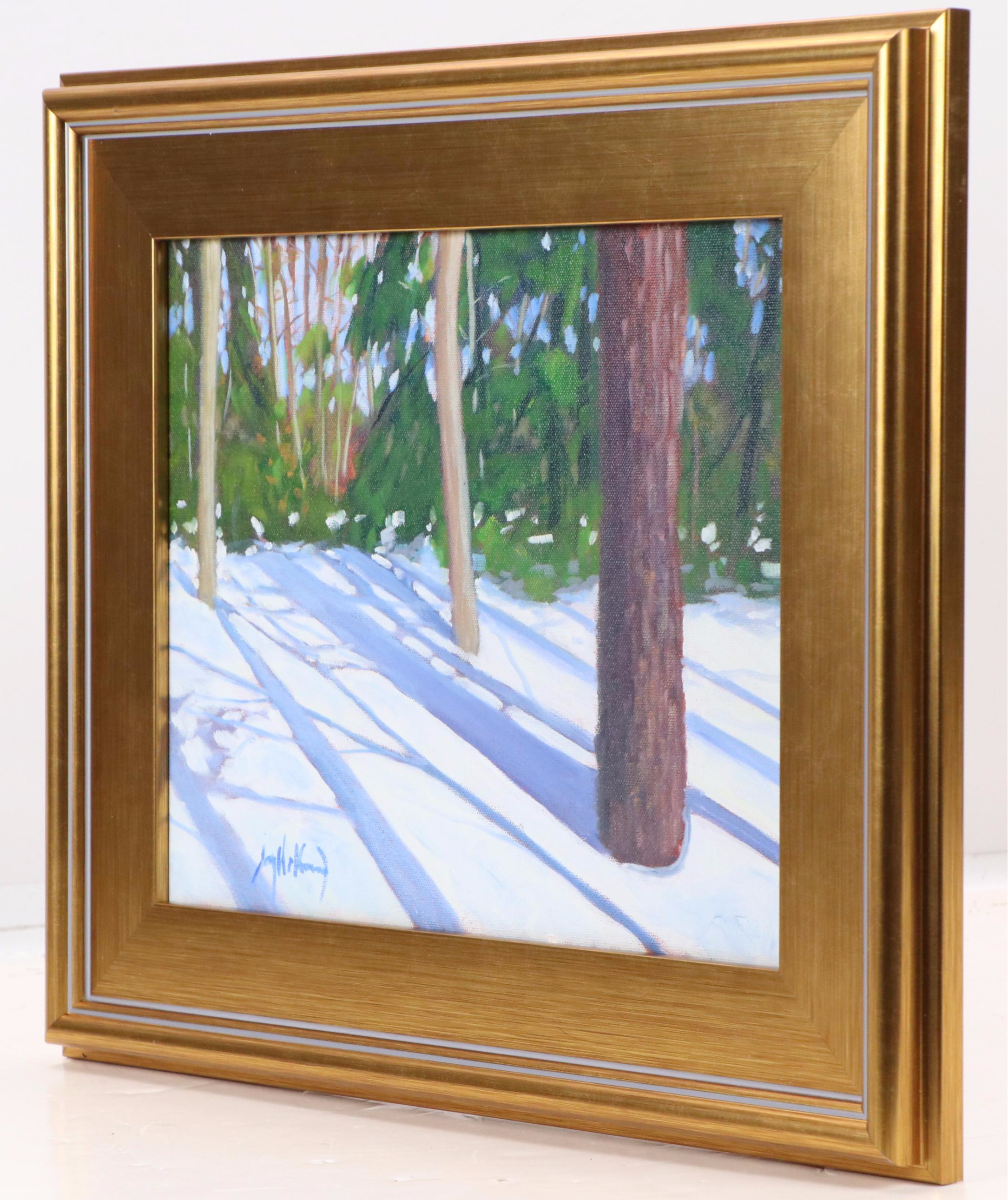 Jay Wilford Landscape Oil Painting "Snow Shadow," 21st Century