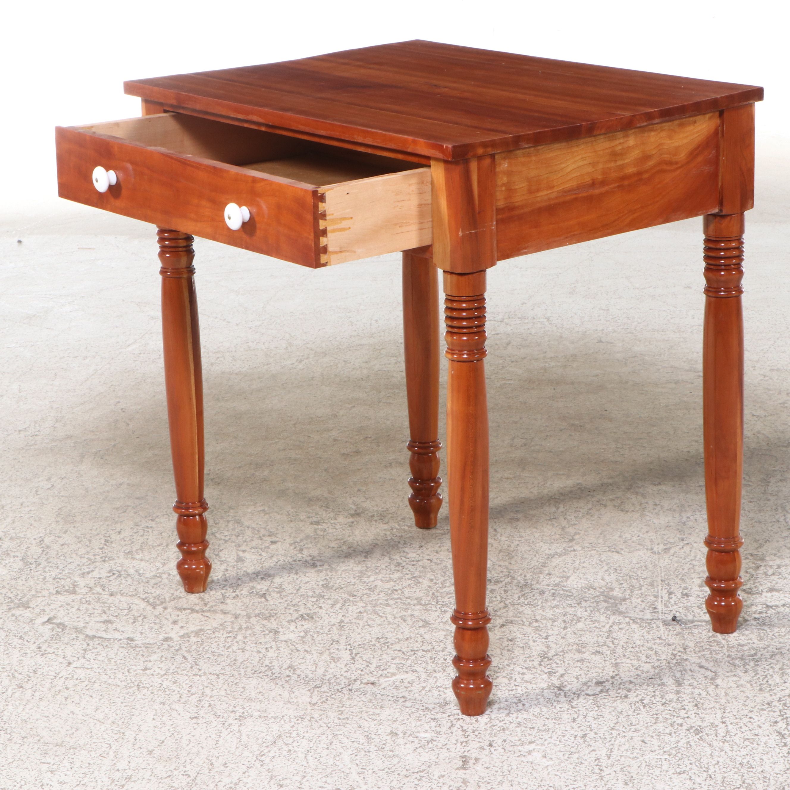 Vintage Sheraton Style Cherry Side Table