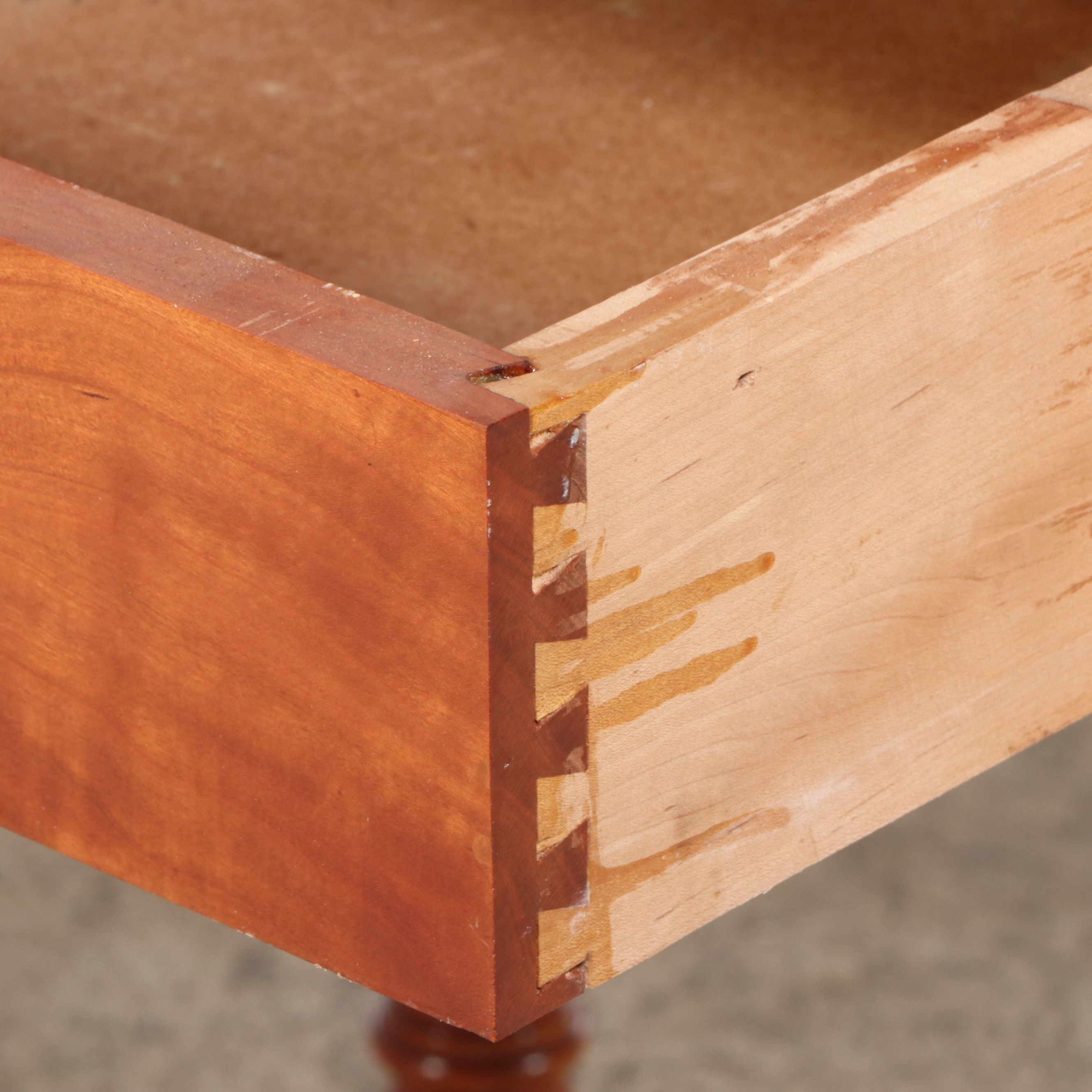 Vintage Sheraton Style Cherry Side Table