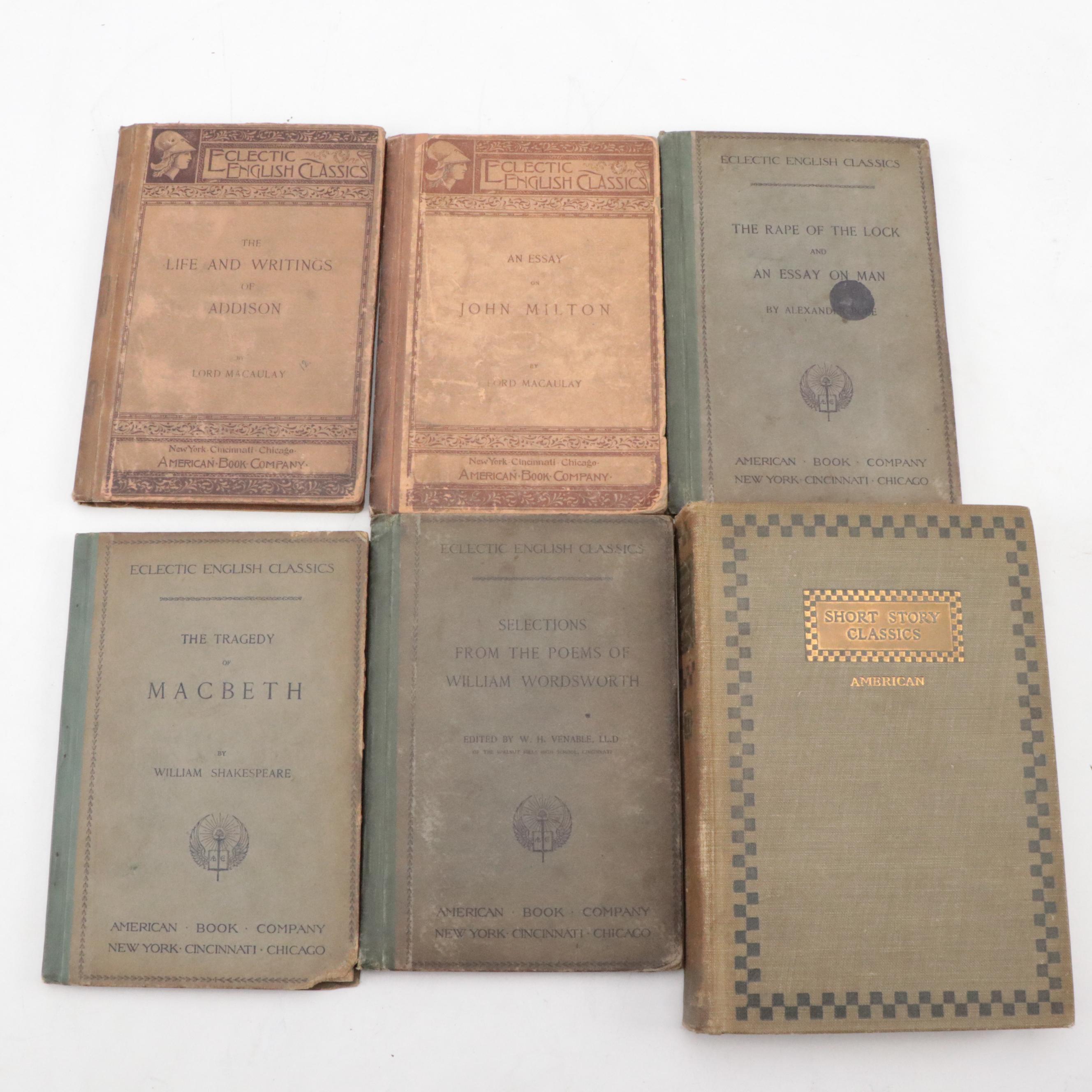 "An Essay on John Milton" by Lord Macaulay and More Books