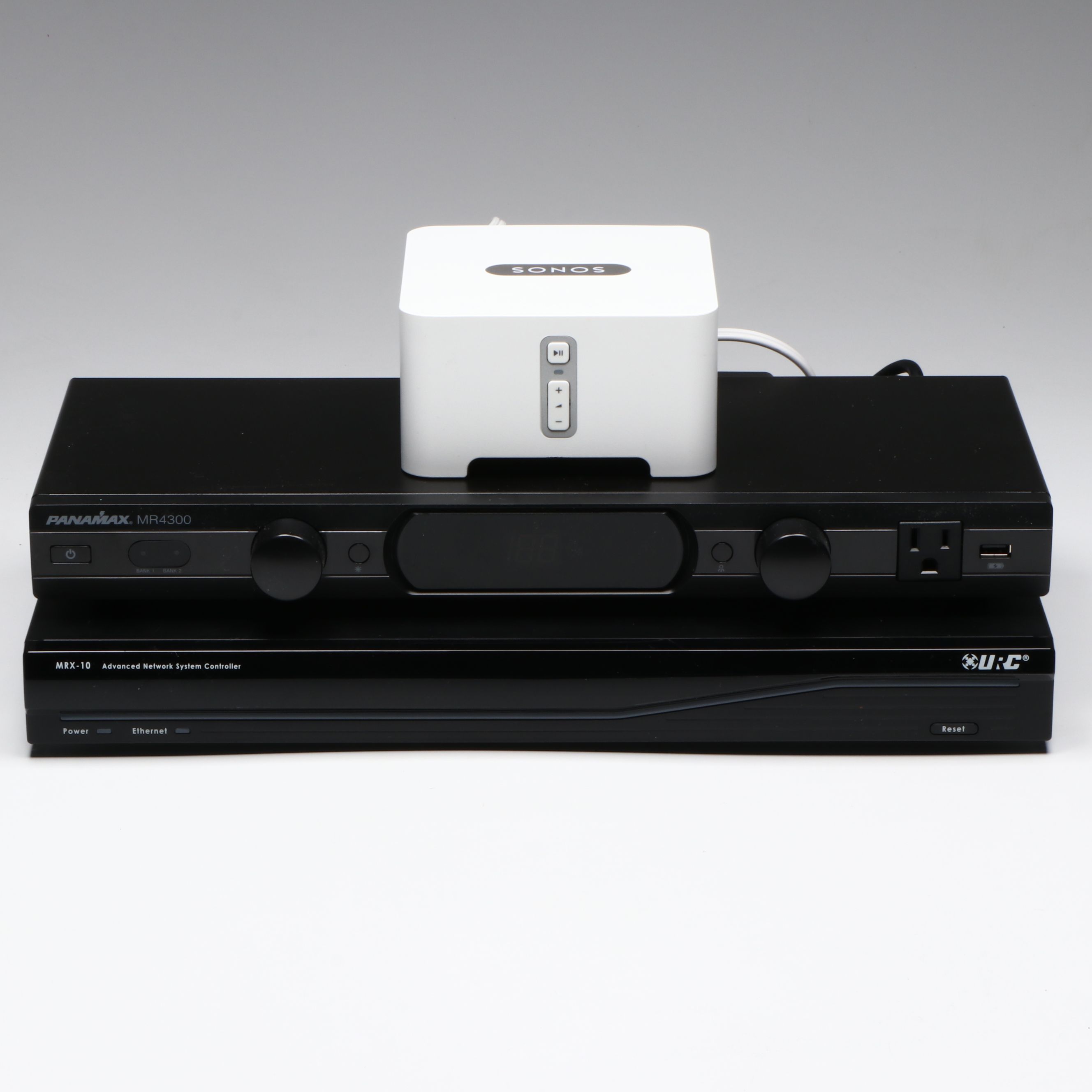 Sonos "Connect" Audio Player with URC "MX-10" and Panamax "MR-4300" Systems