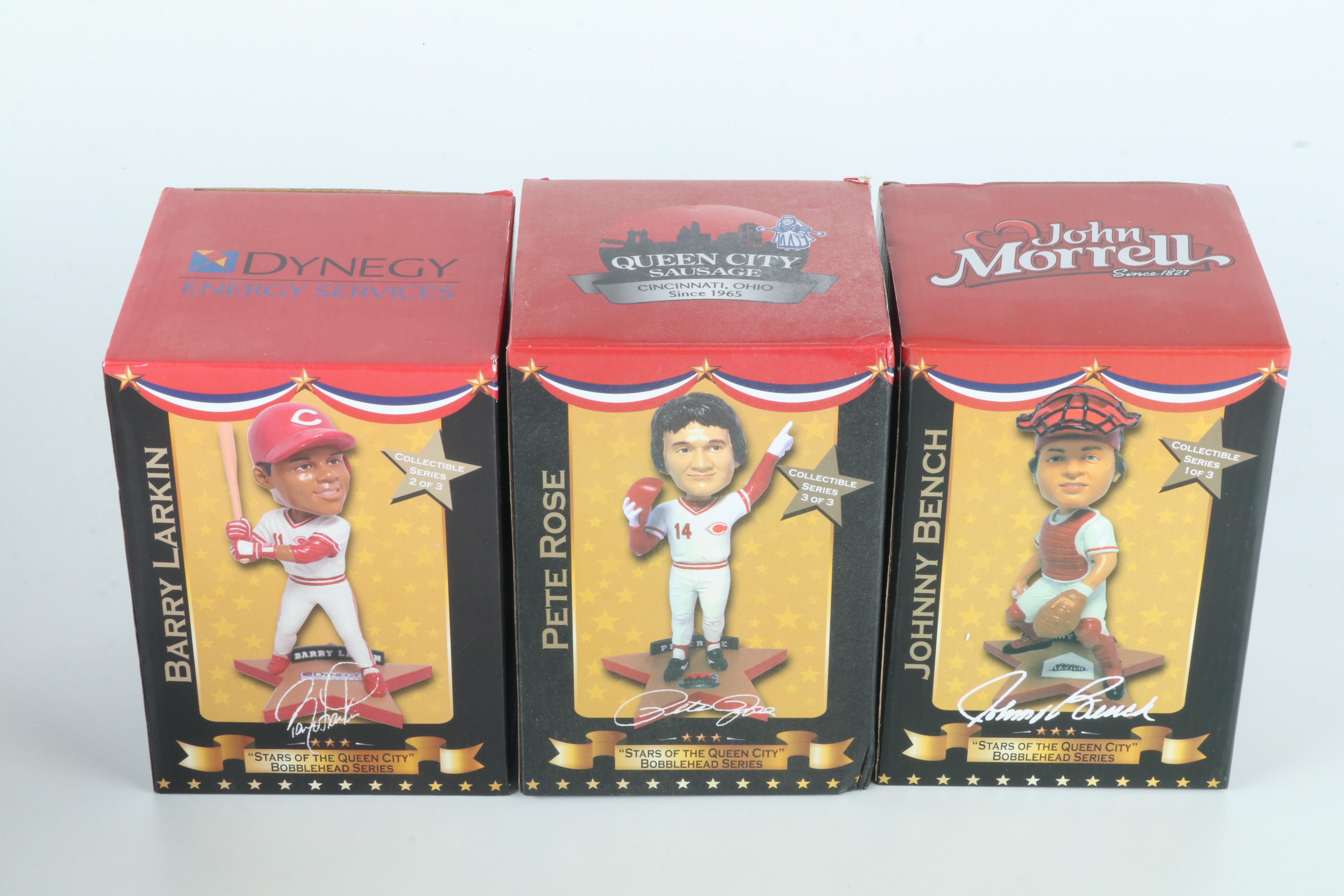 Cincinnati Reds Bobbleheads Featuring Johnny Bench, Pete Rose, and More