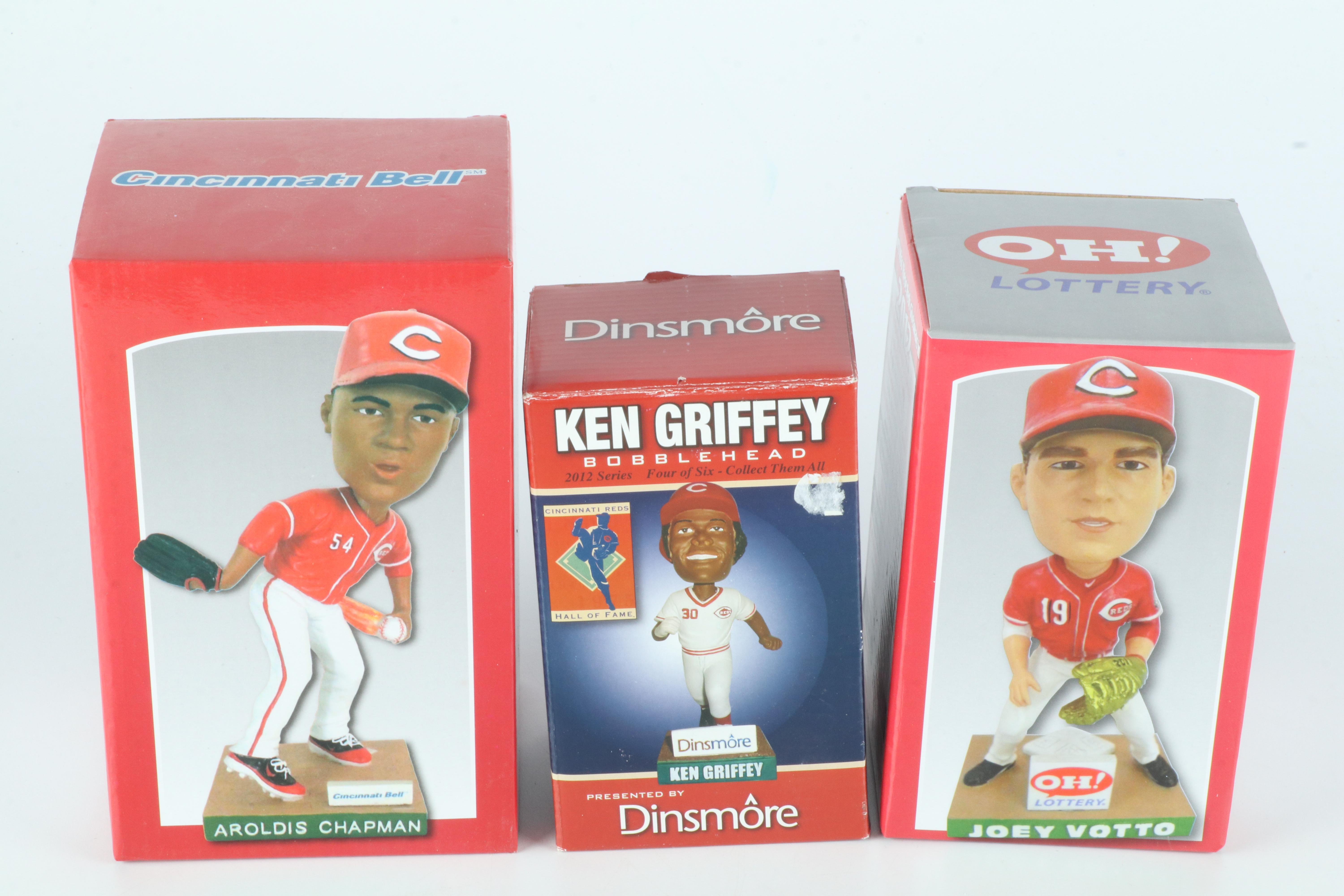 Cincinnati Reds Bobbleheads Featuring Johnny Bench, Pete Rose, and More