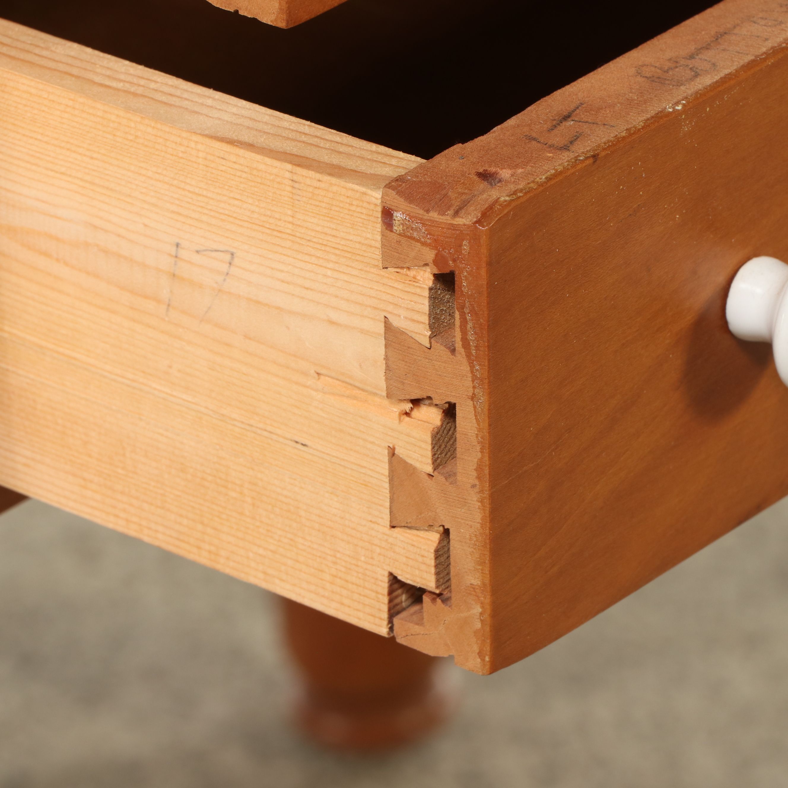 Kentucky Federal Style Cherry Two-Drawer Side Table