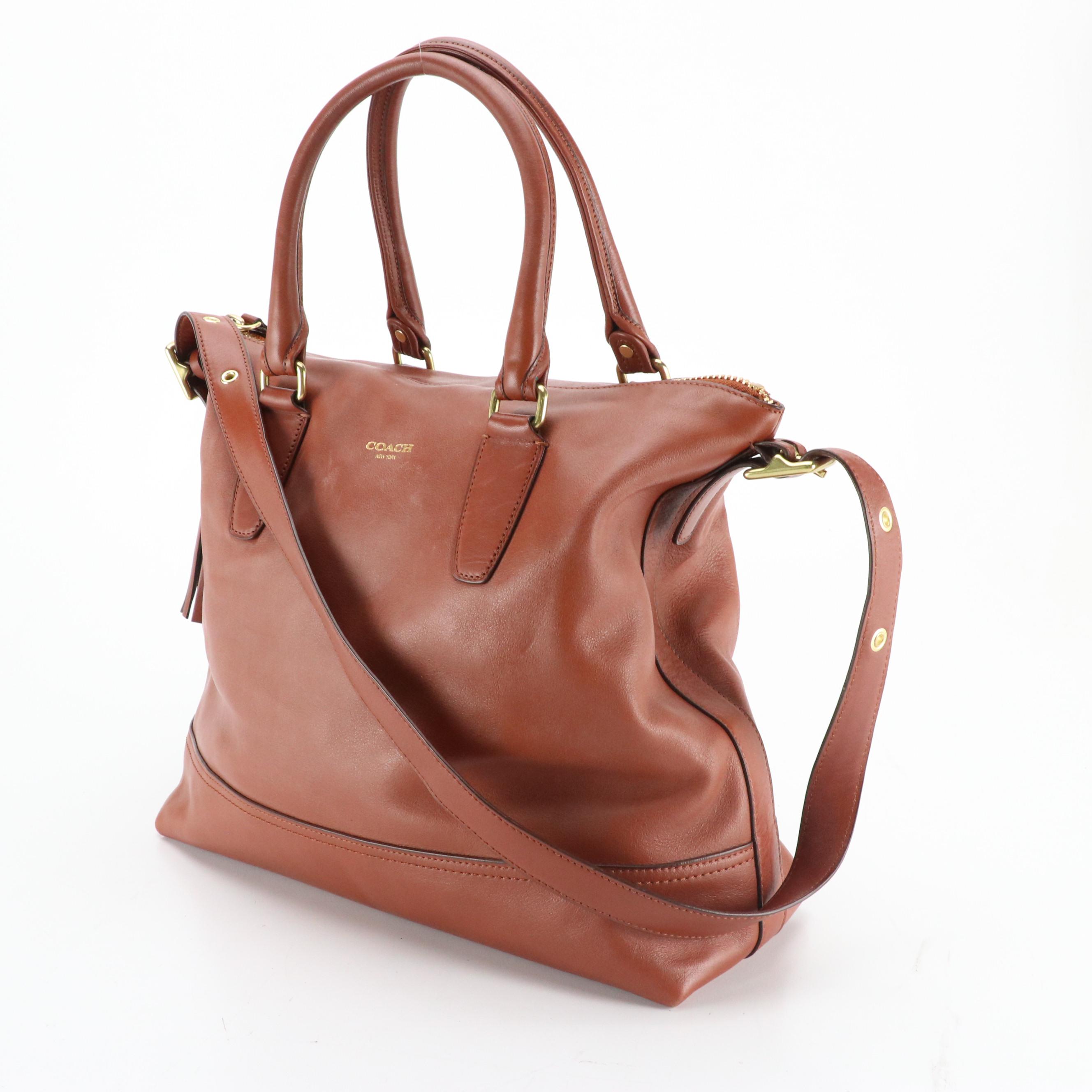 Coach Legacy Rory Two-Way Satchel in Brown Leather