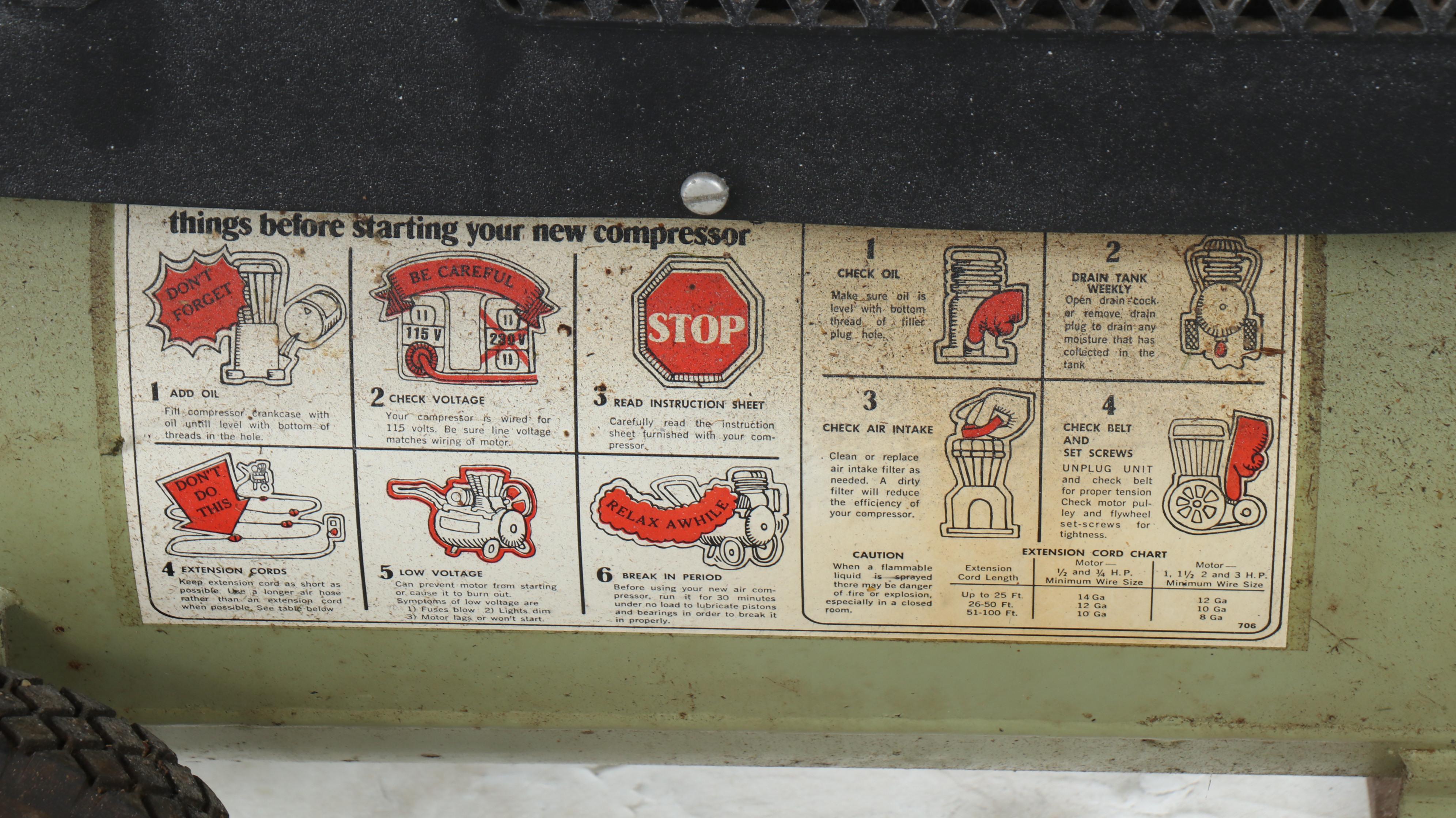 Sears Air Compressor