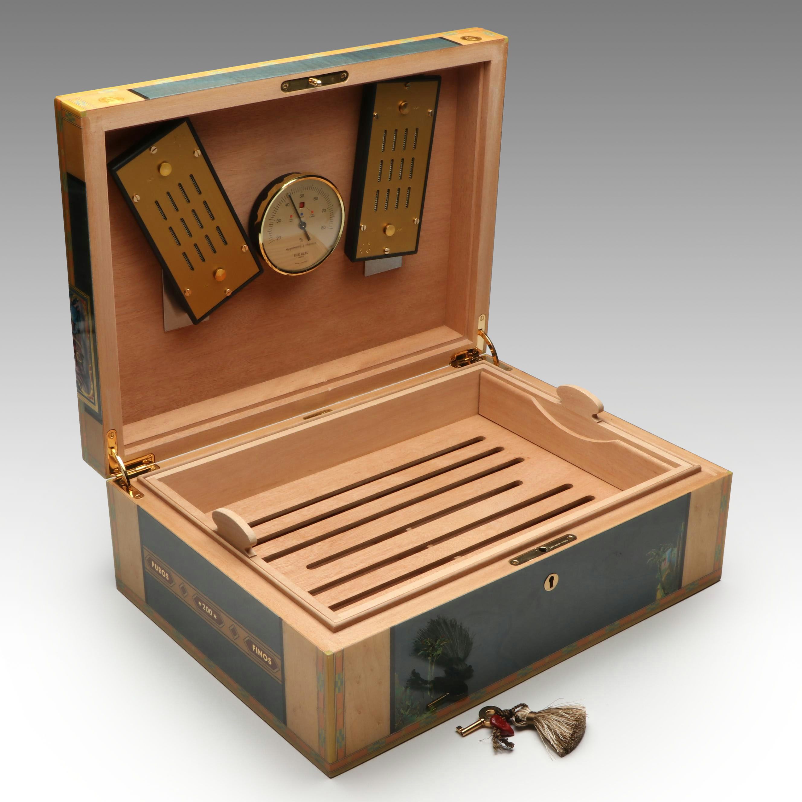 Elie Bleu La Flor de Alba Cedar Cigar Humidor