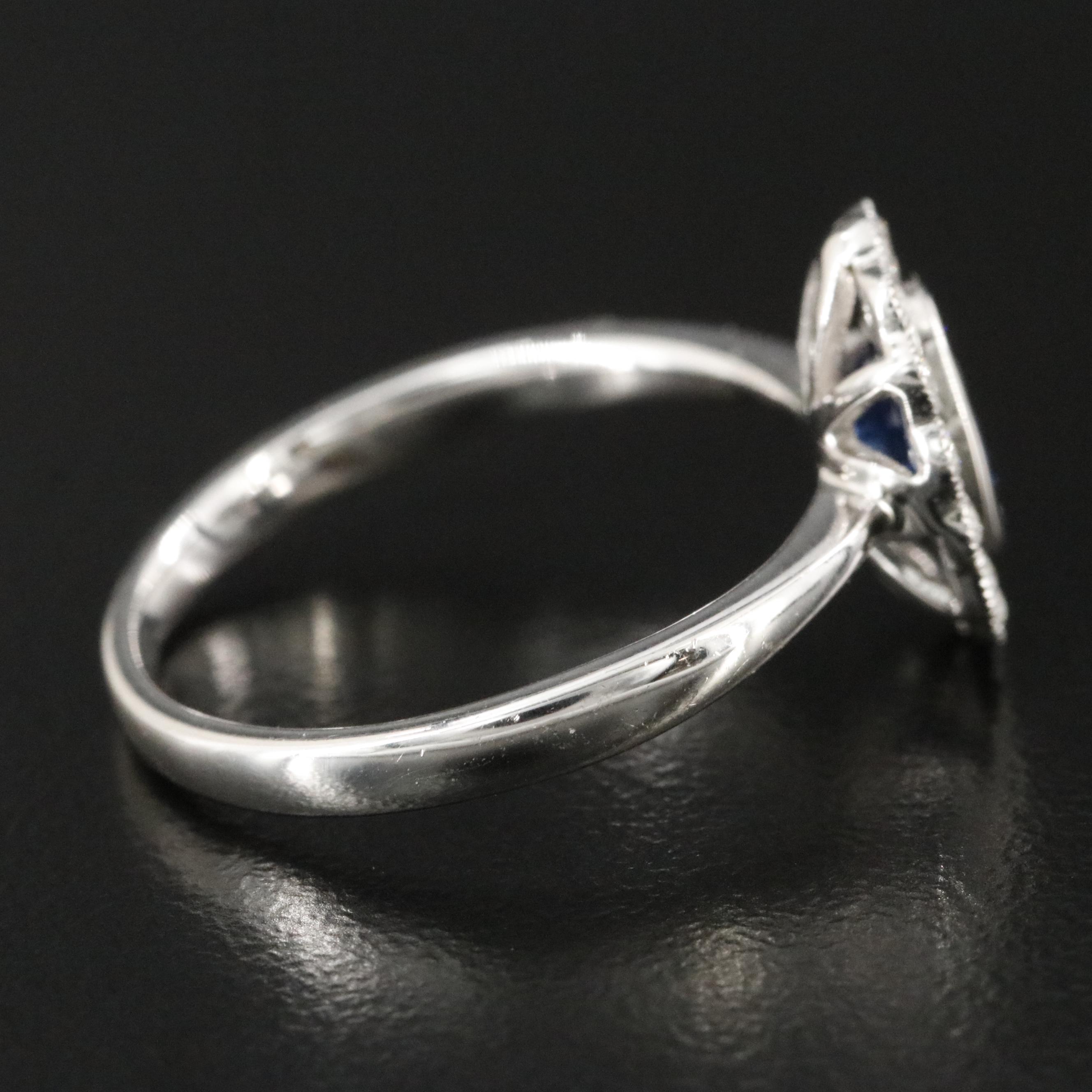 14K Sapphire and Diamond Ring