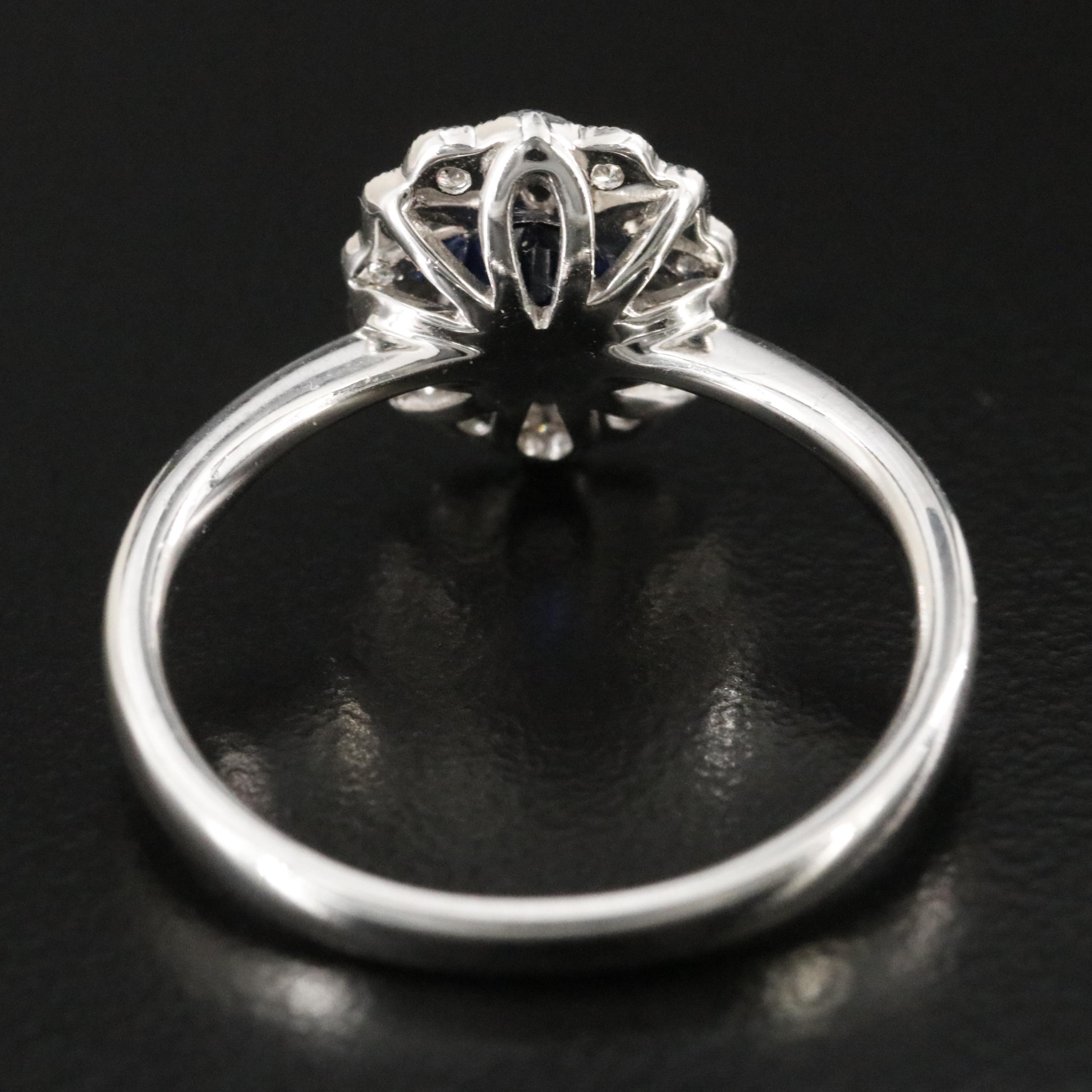 14K Sapphire and Diamond Ring