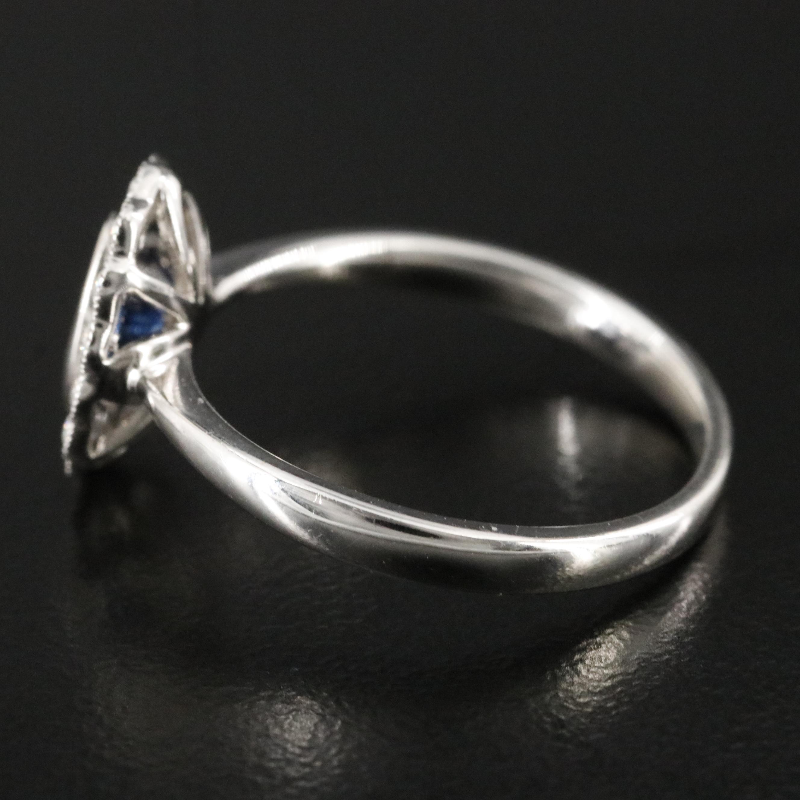 14K Sapphire and Diamond Ring