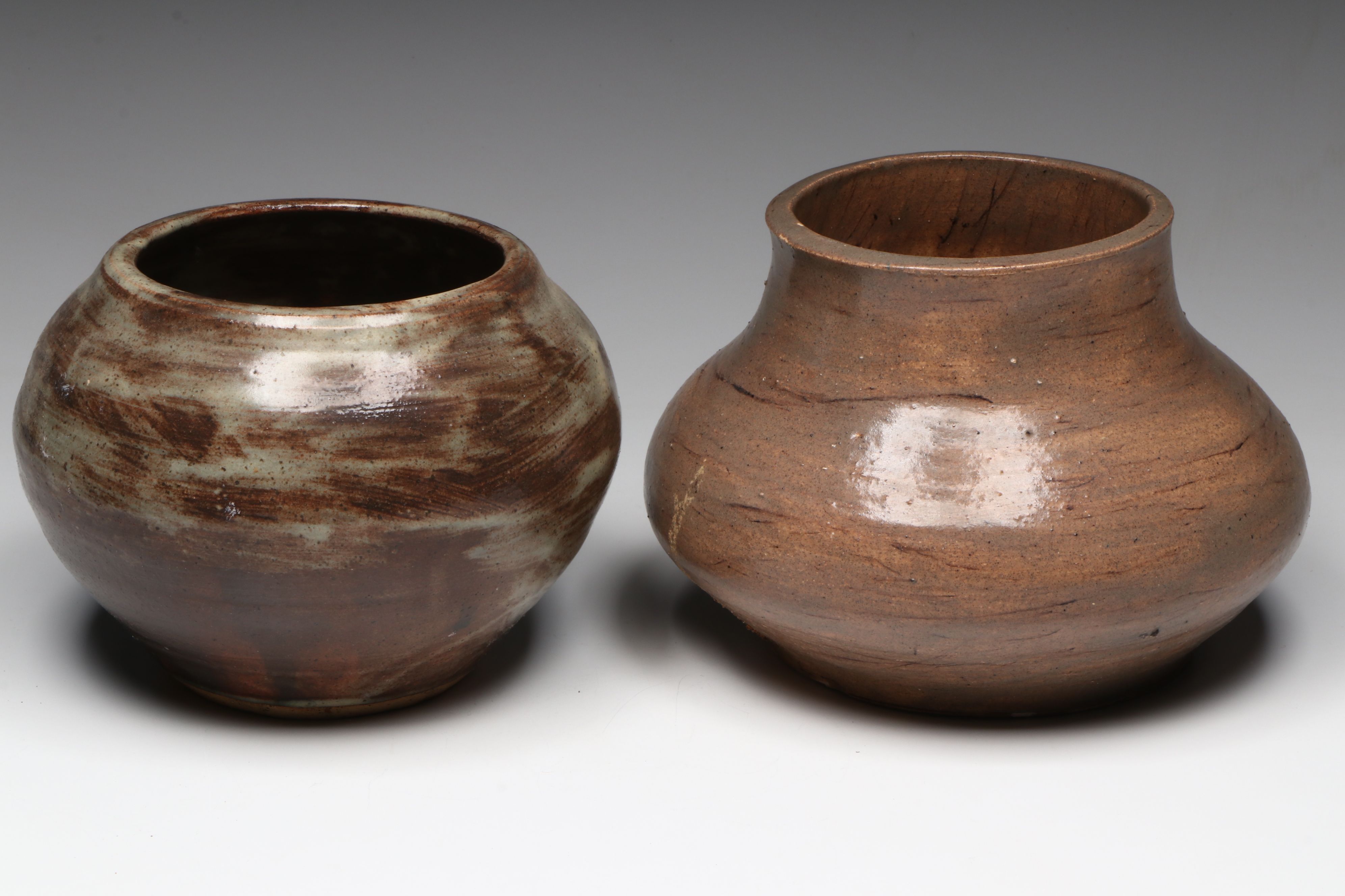 Frankoma Deco Style Ceramic Vase with Other Art Pottery Vases and Bowls