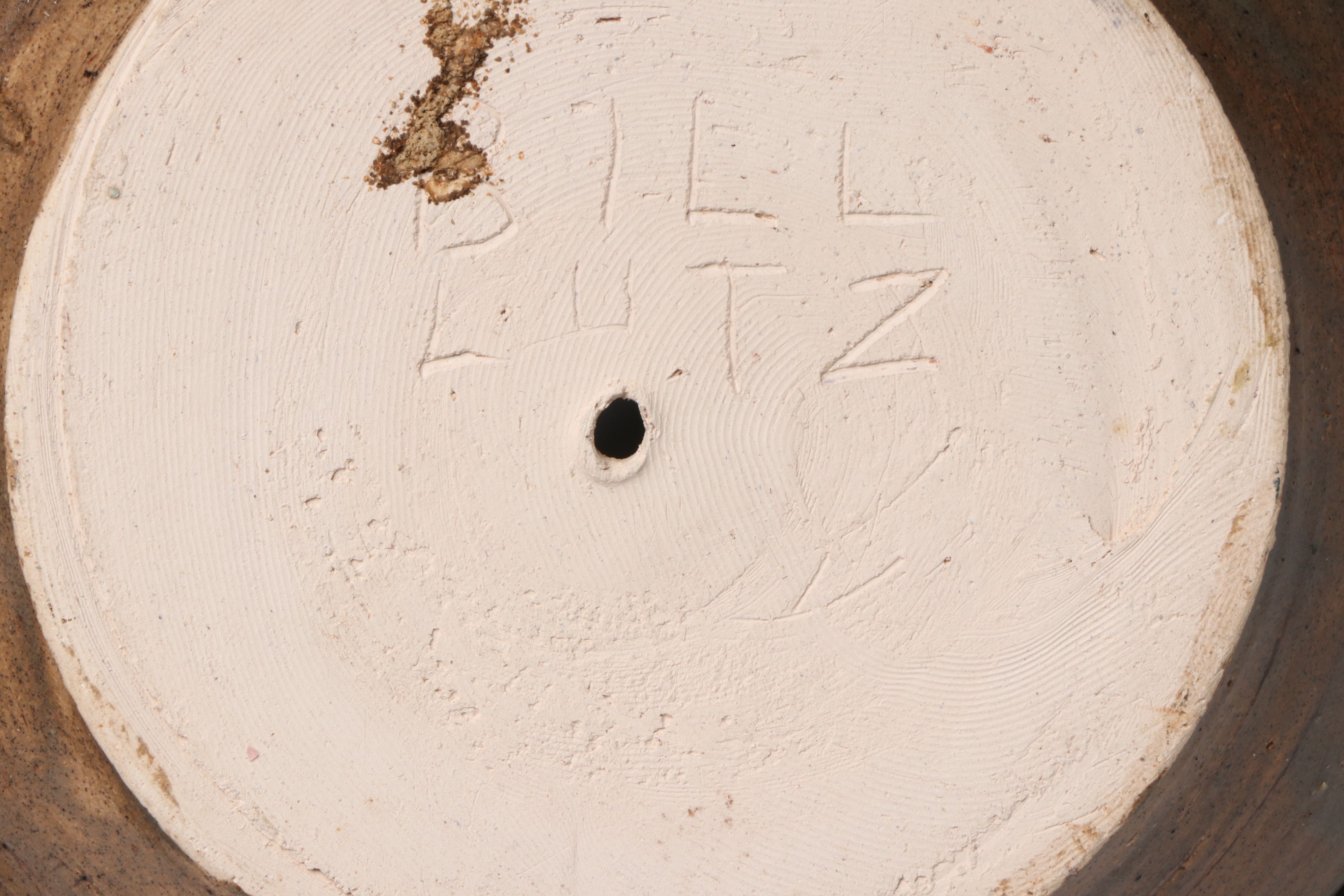 Frankoma Deco Style Ceramic Vase with Other Art Pottery Vases and Bowls