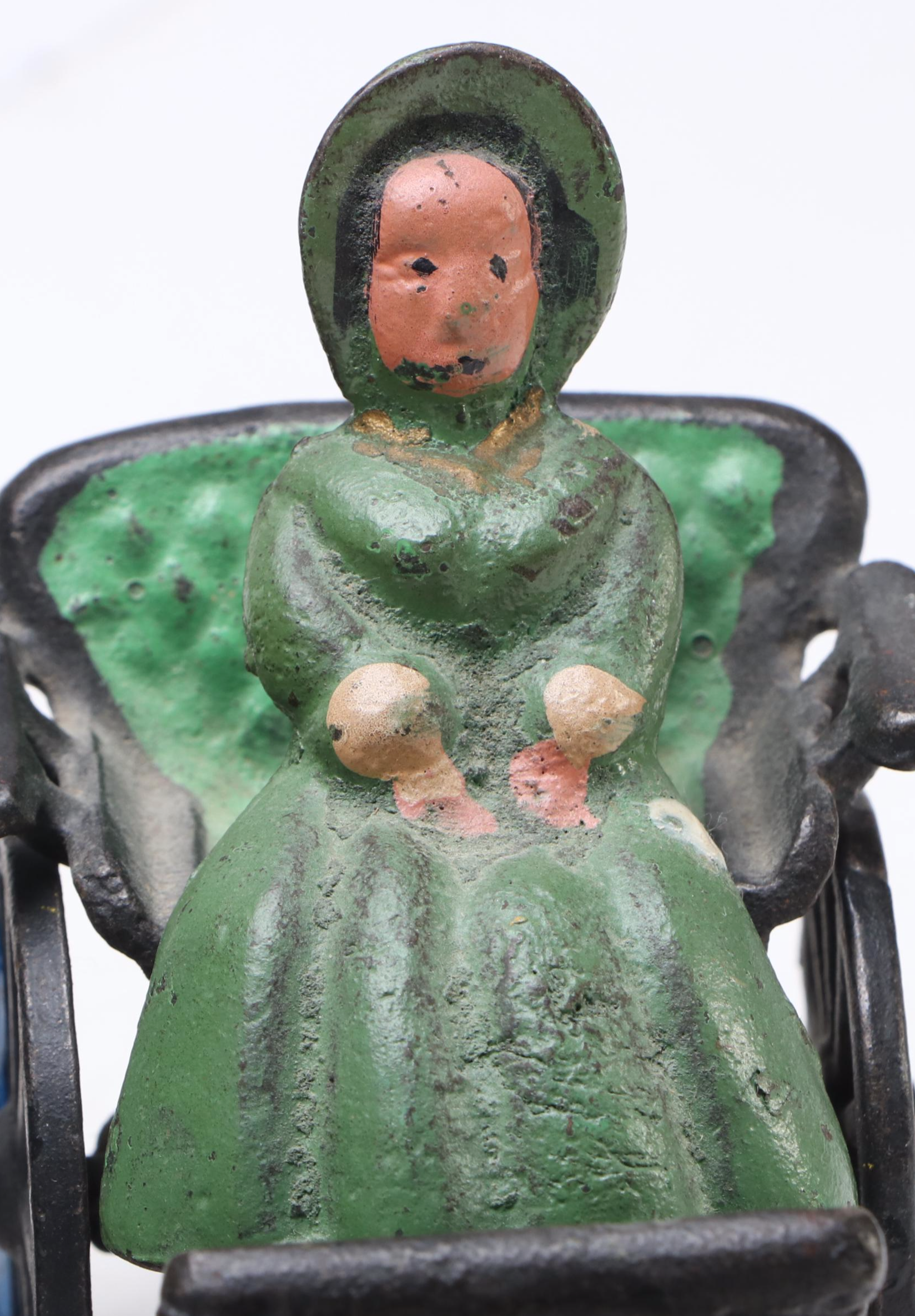 Cold-Painted Cast Iron Horse Drawn Buggies, Delivery Wagon and Stagecoach