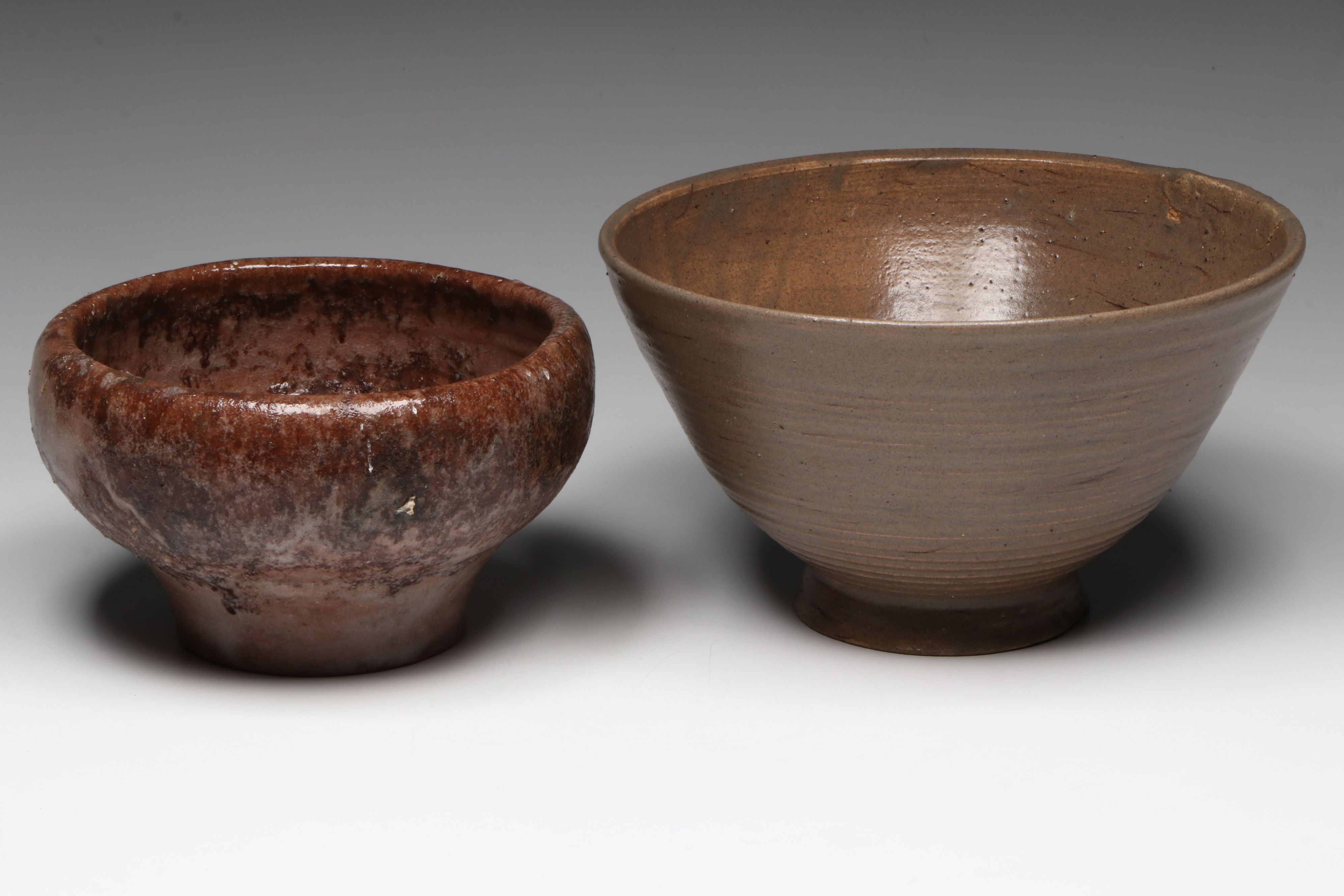 Frankoma Deco Style Ceramic Vase with Other Art Pottery Vases and Bowls