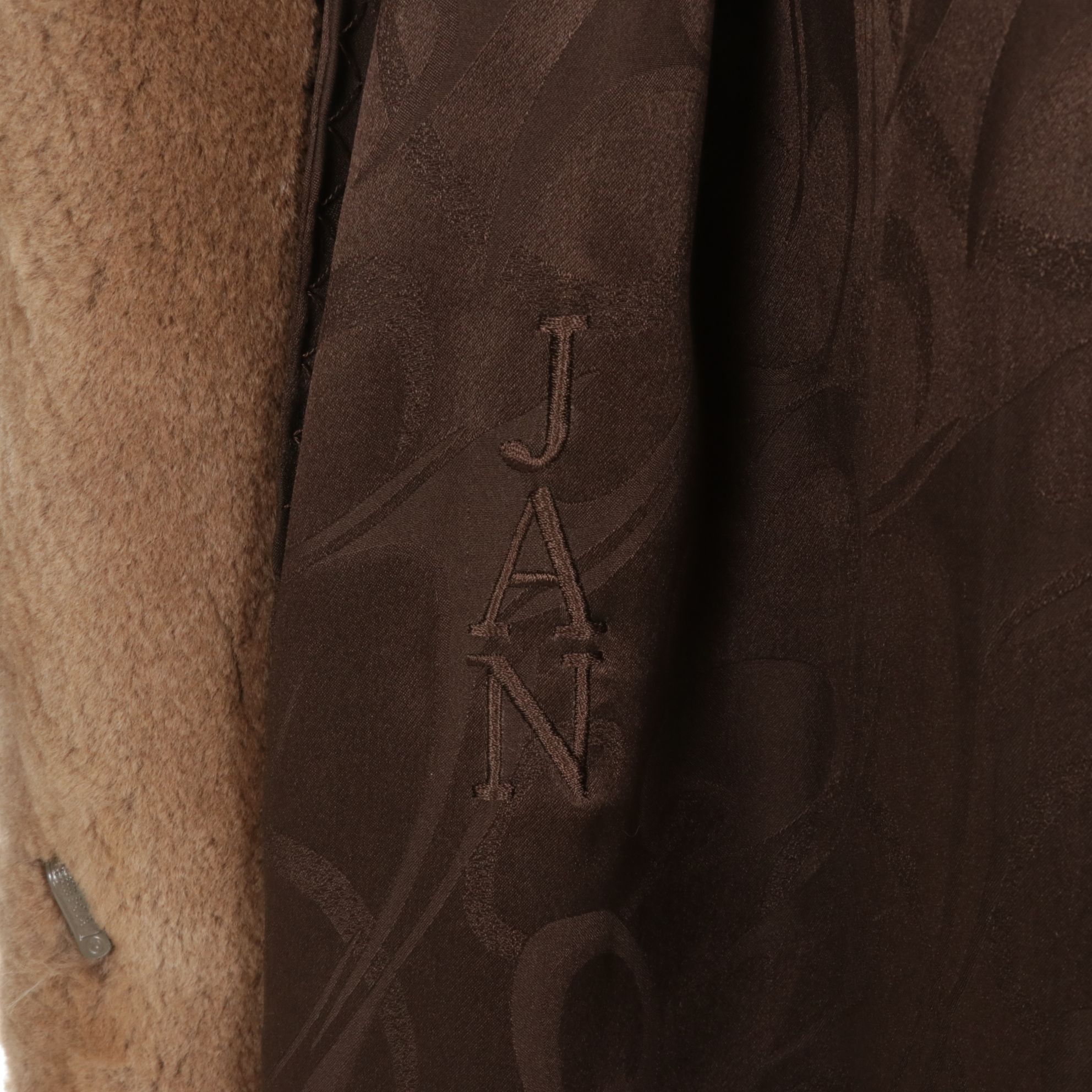 Sheared Mink Fur Stroller with Fox Fur Trim by York Furrier