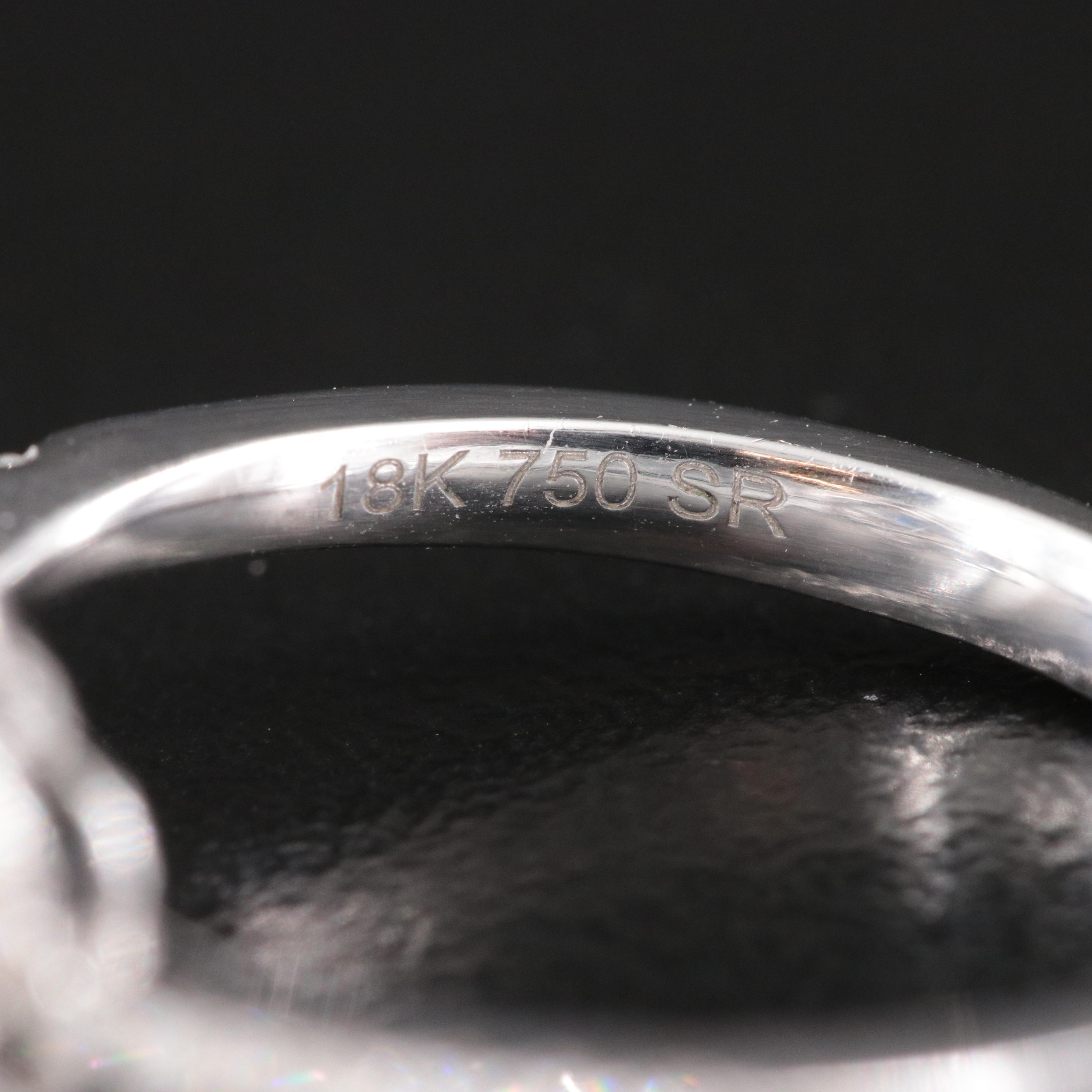 18K Sapphire and Diamond Ring