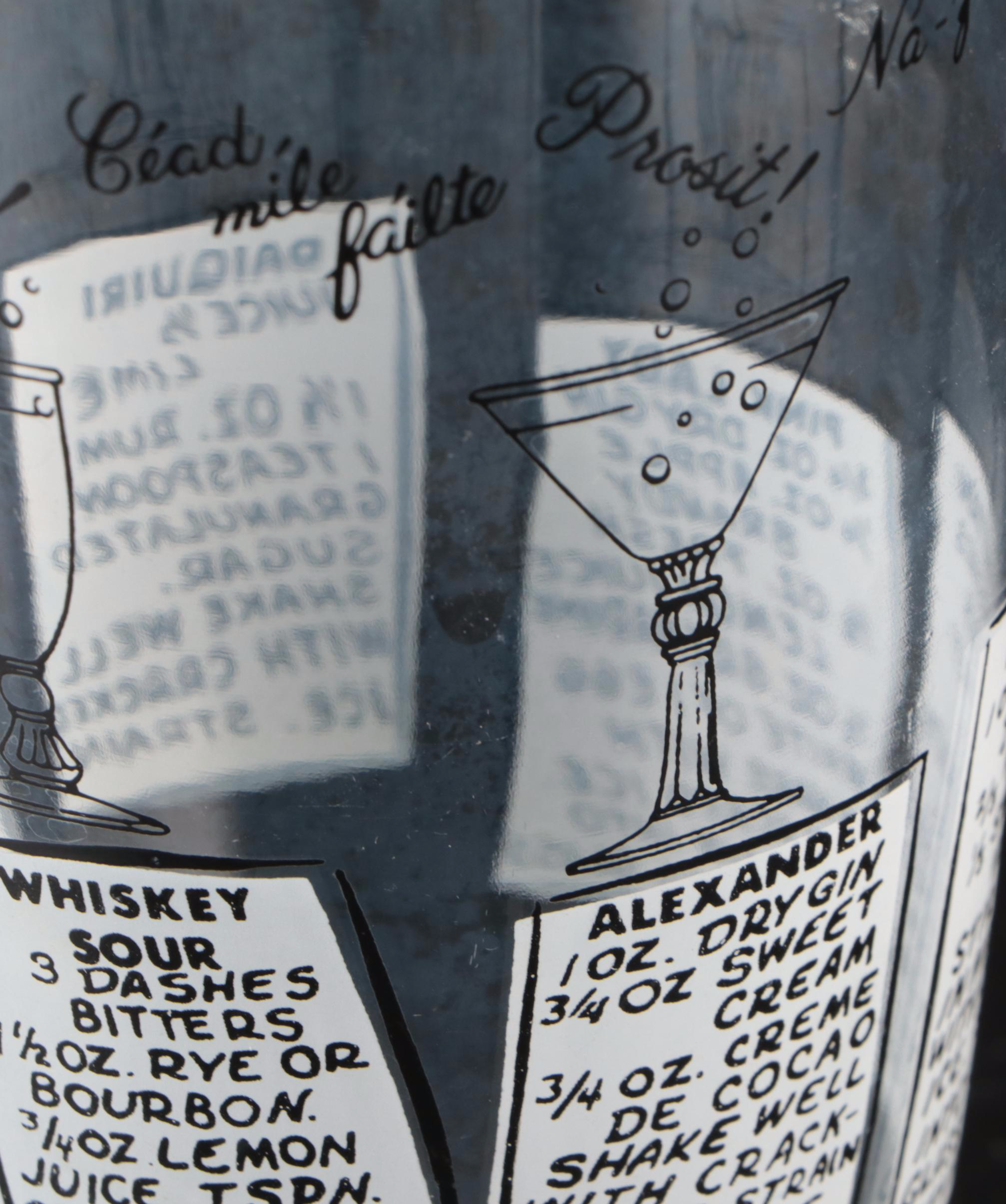 Buckeye Molding Company Cocktail Shaker with Glass Decanters