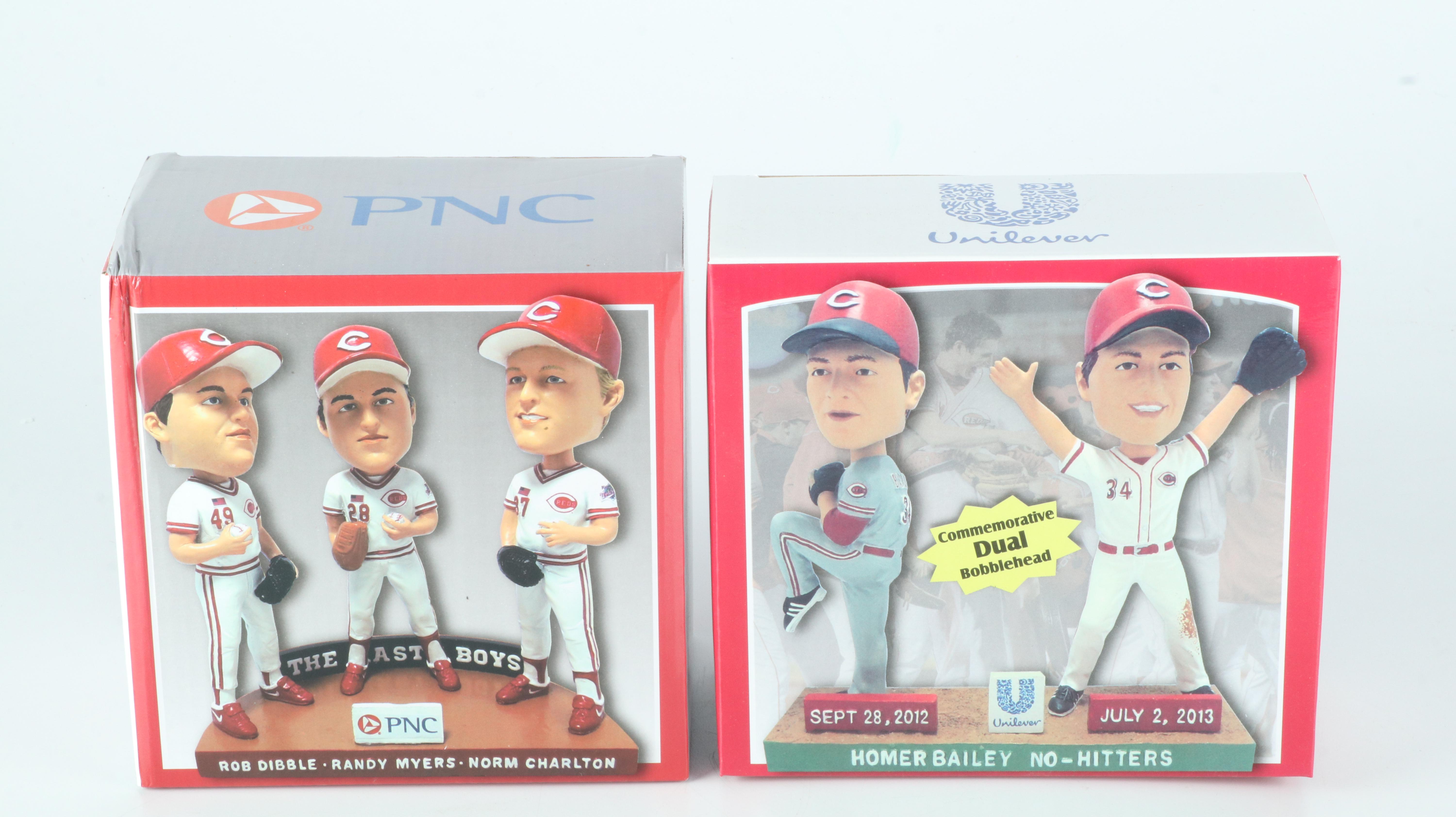 Aroldis Chapman, Billy Hamilton, and Todd Frazier Signed Bobbleheads with More