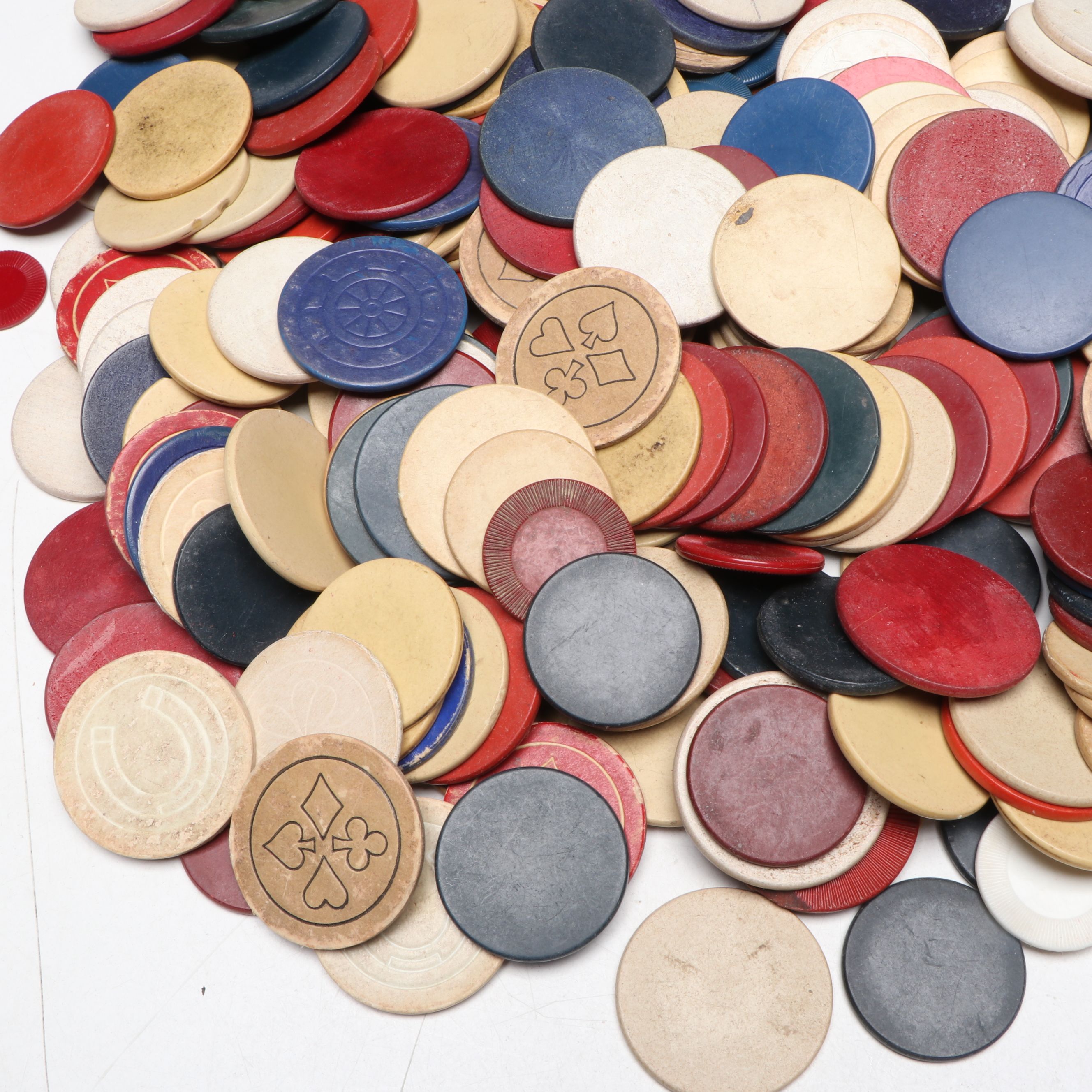 Indian Hand-Carved and Inlaid Trivets, with More Table Décor and Poker Chips
