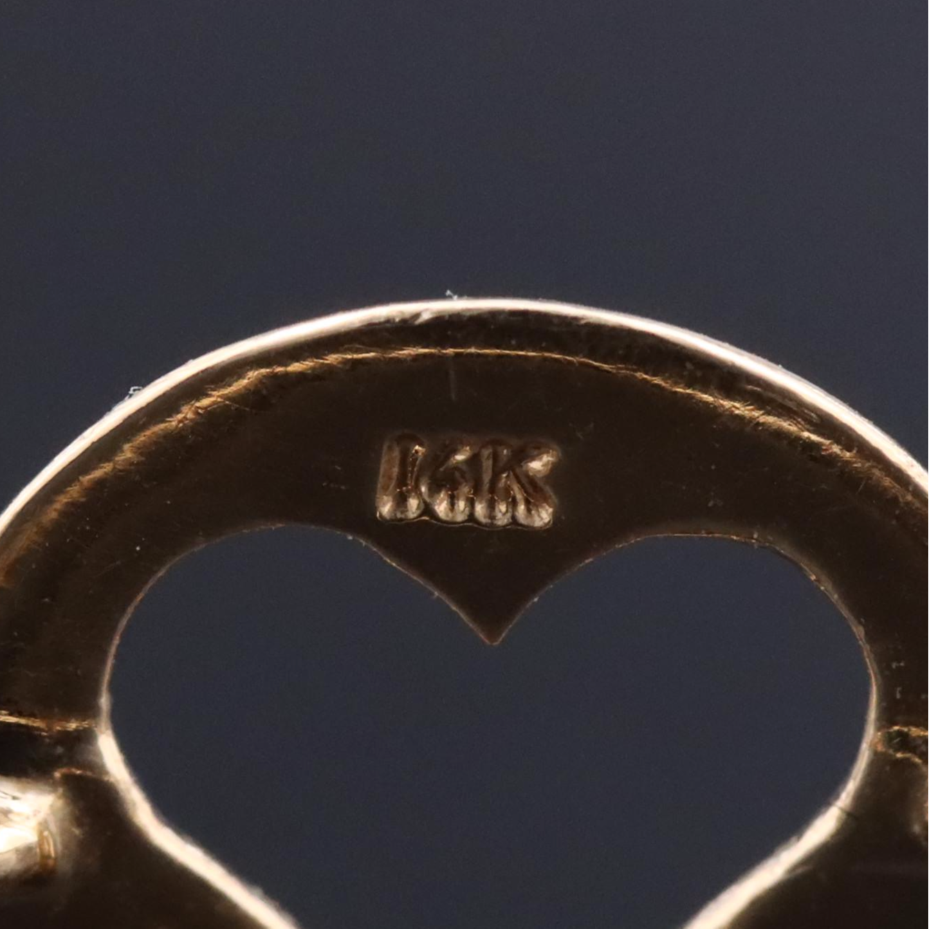 14K 0.01 CT Diamond Heart Ring