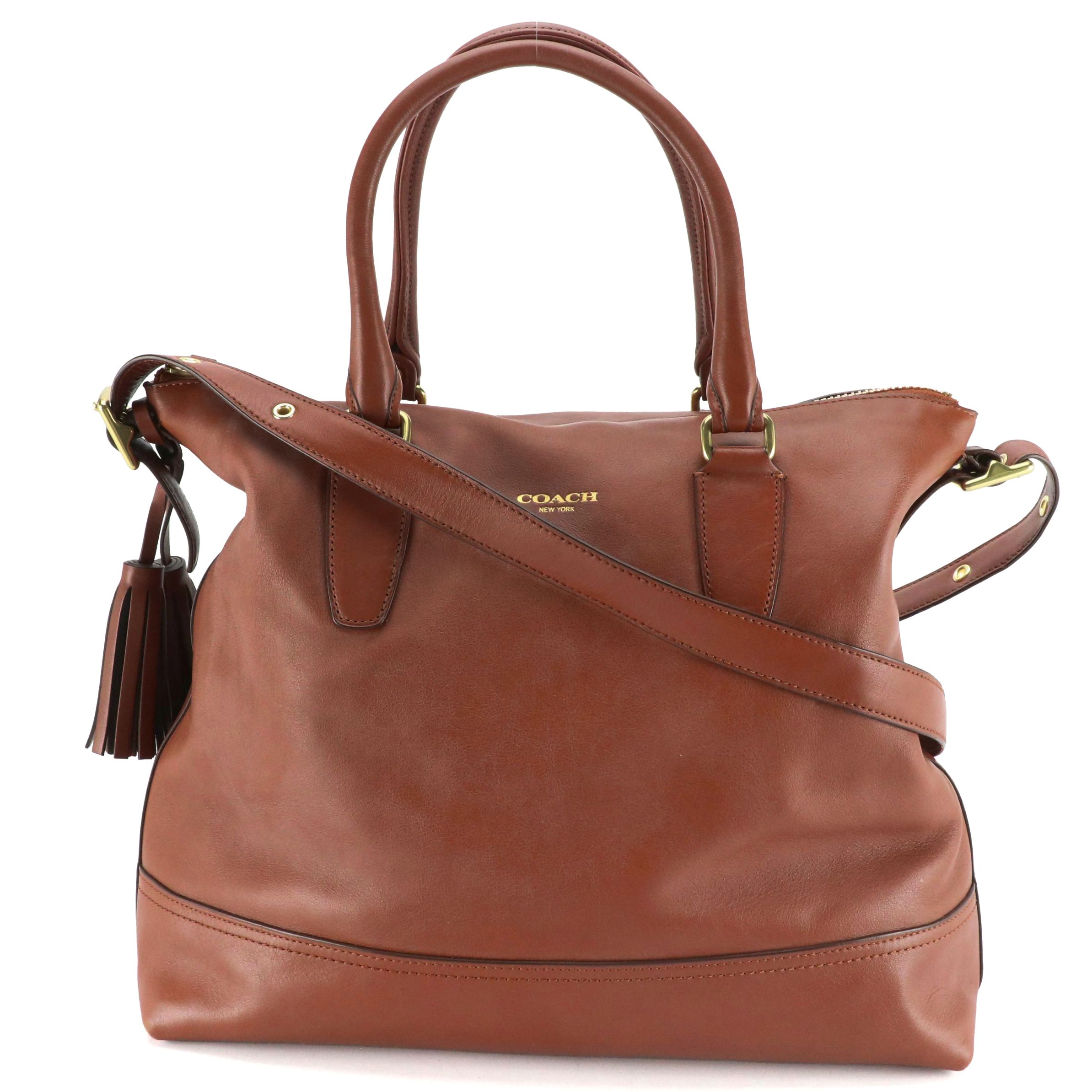 Coach Legacy Rory Two-Way Satchel in Brown Leather