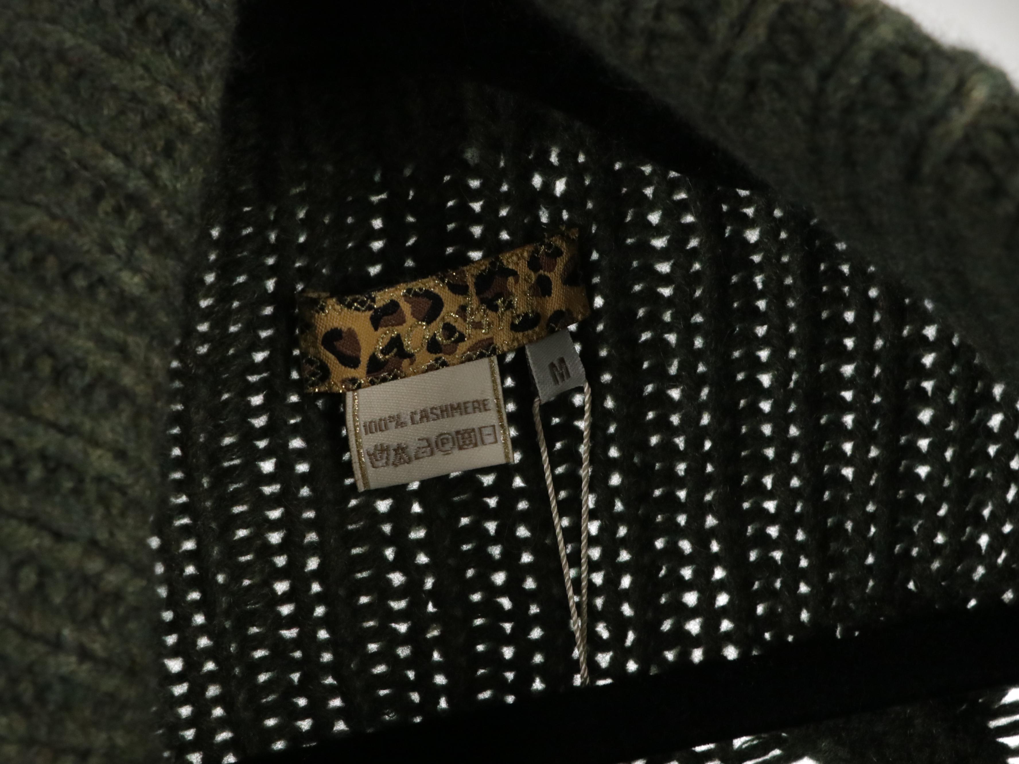 Cochni Knit Cashmere Open Front and Hooded Cardigan Sweaters, With Tags