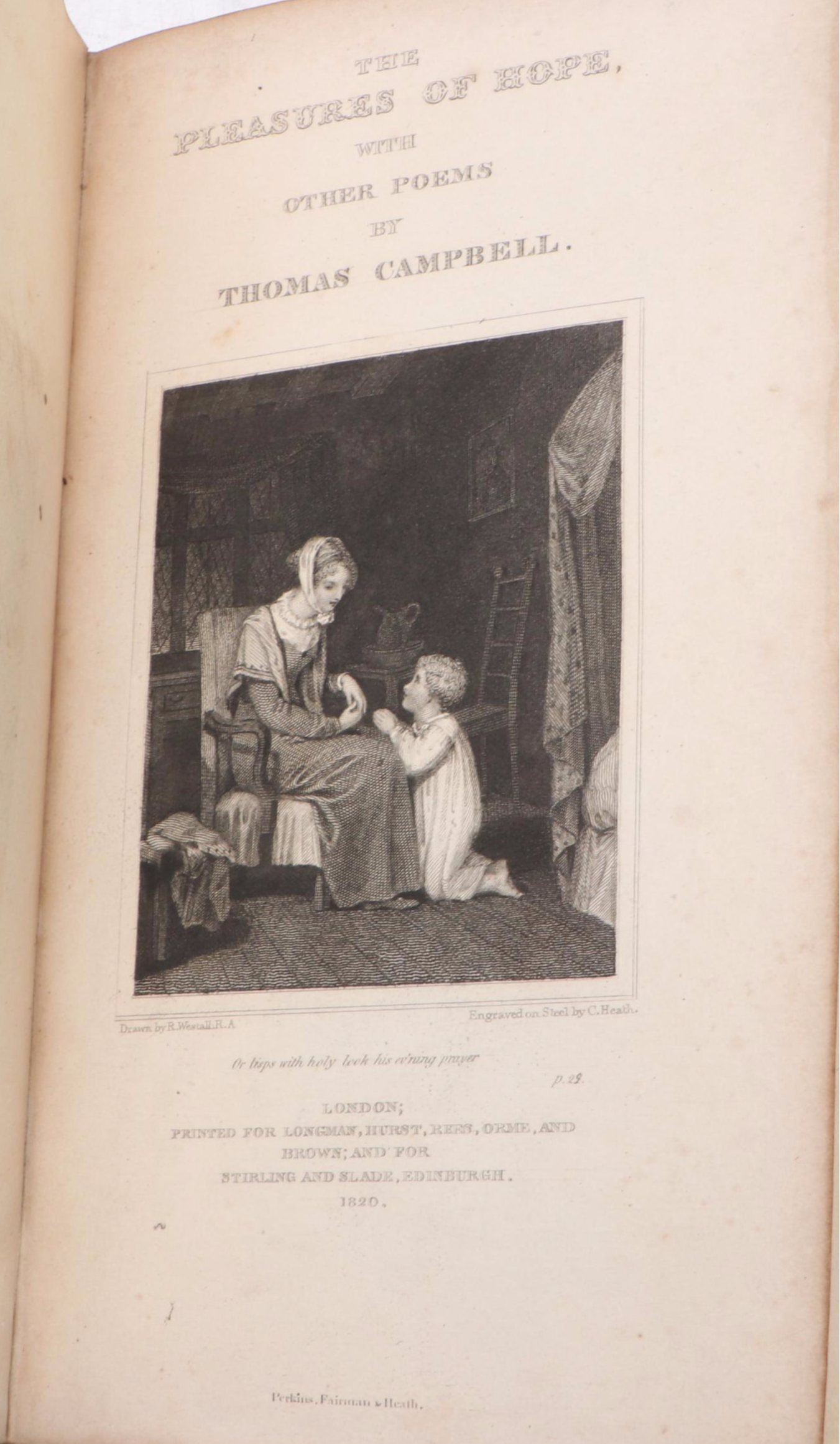 "The Pleasures of Hope, With Other Poems" by Thomas Campbell, 1825