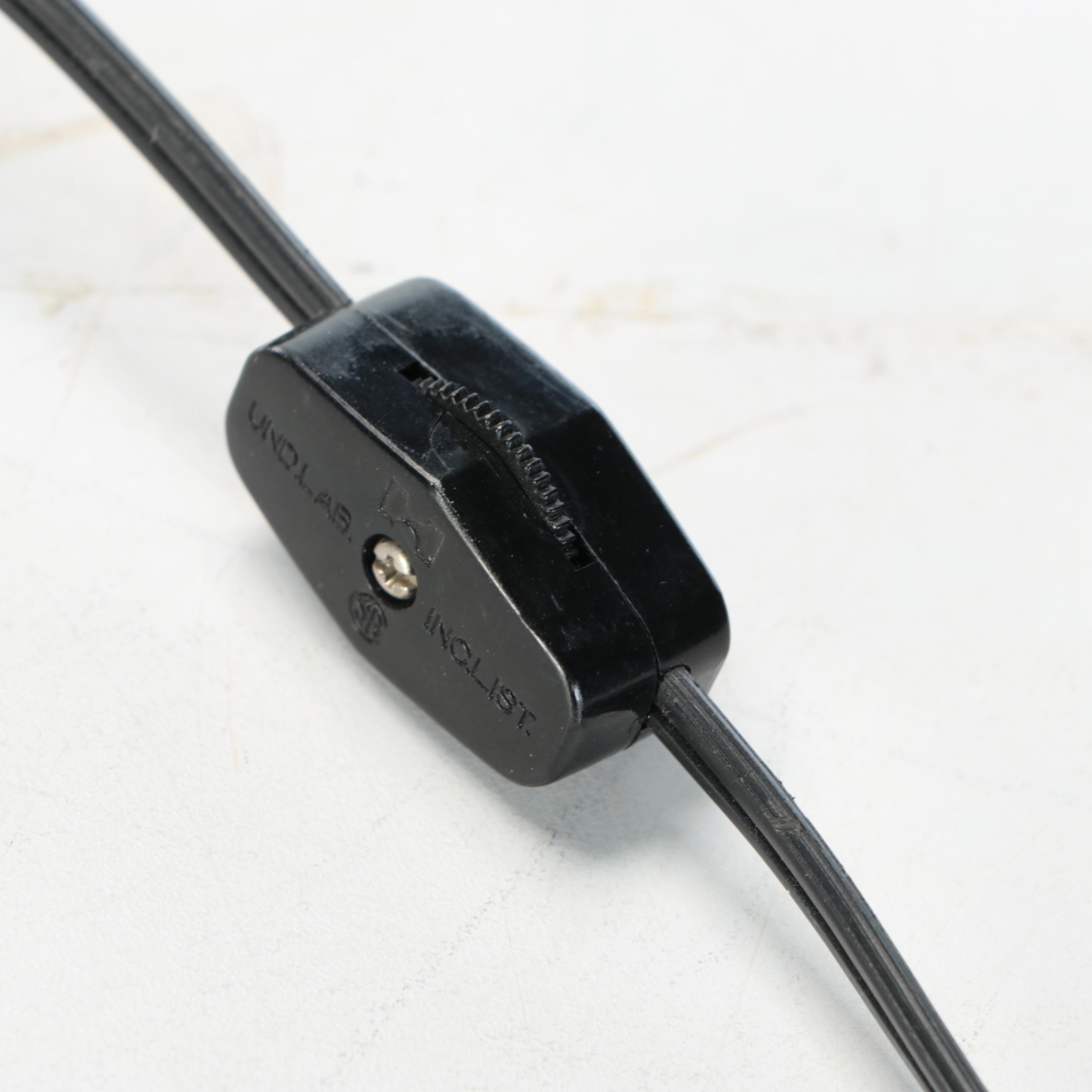 E. Thomasson Art Nouveau "Daphne" Bronze Table Lamp with Slag Glass Shade