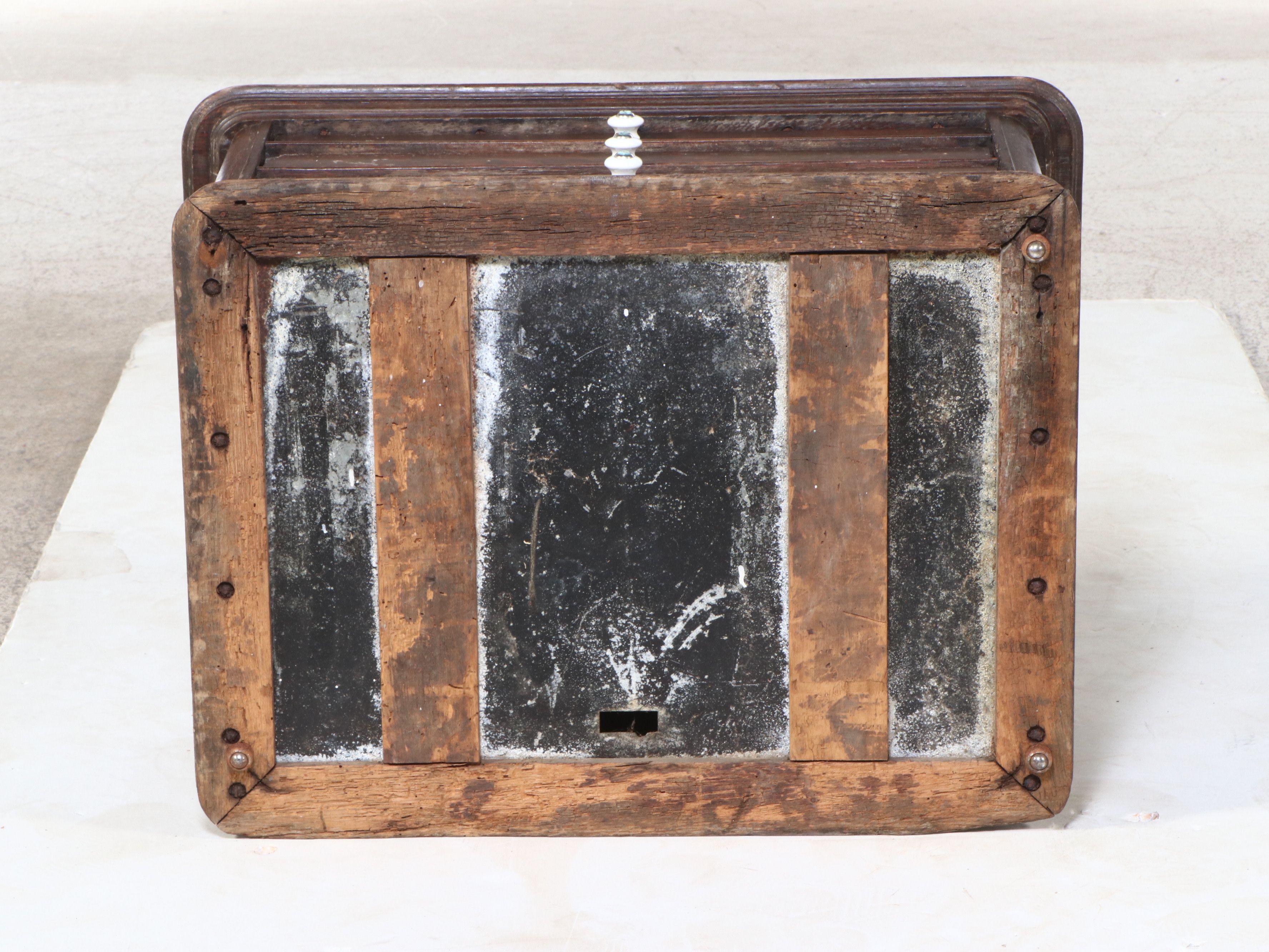 Victorian Dark Oak Spool Cabinet