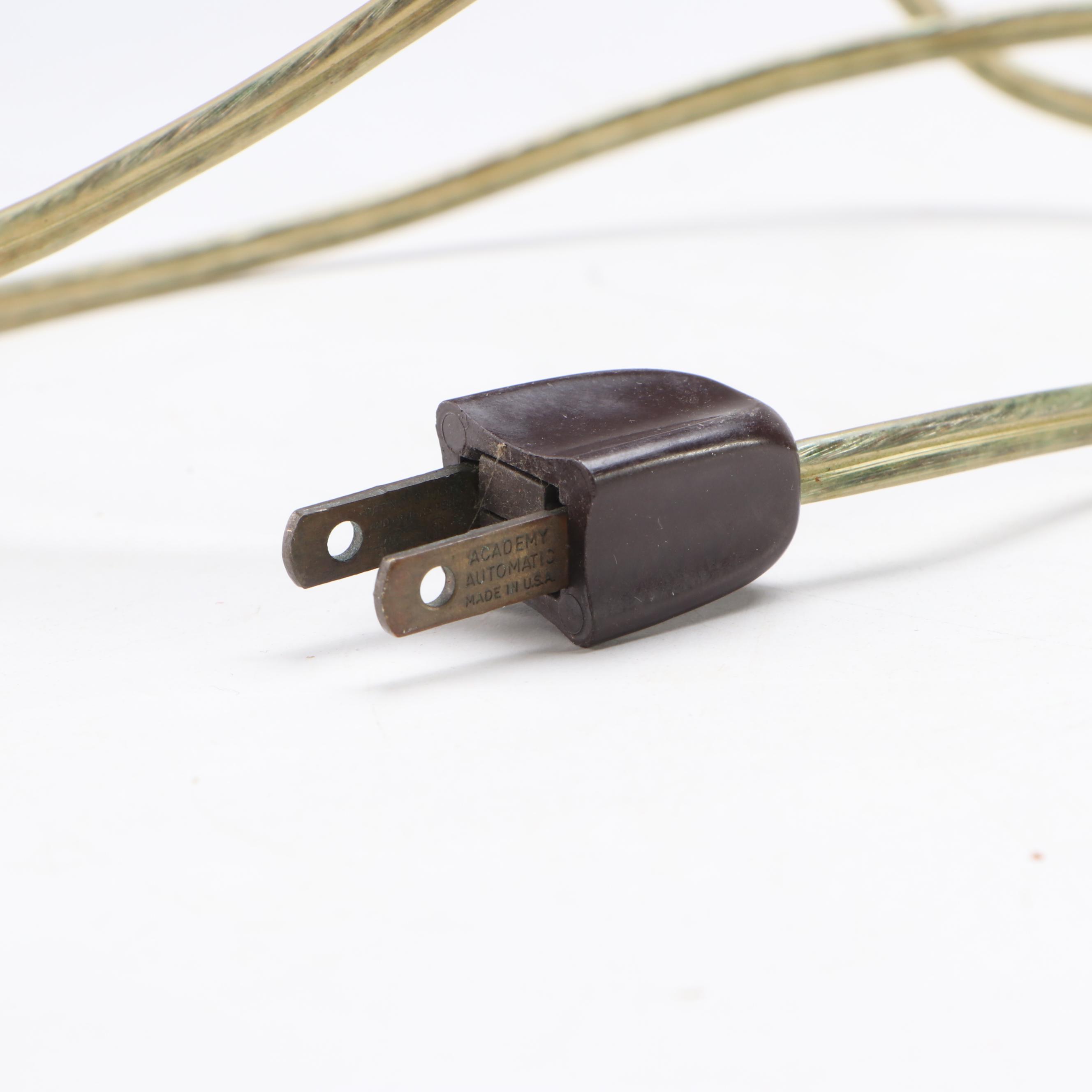 Art Nouveau Style Patinated Spelter Accent Lamp After George Maxim