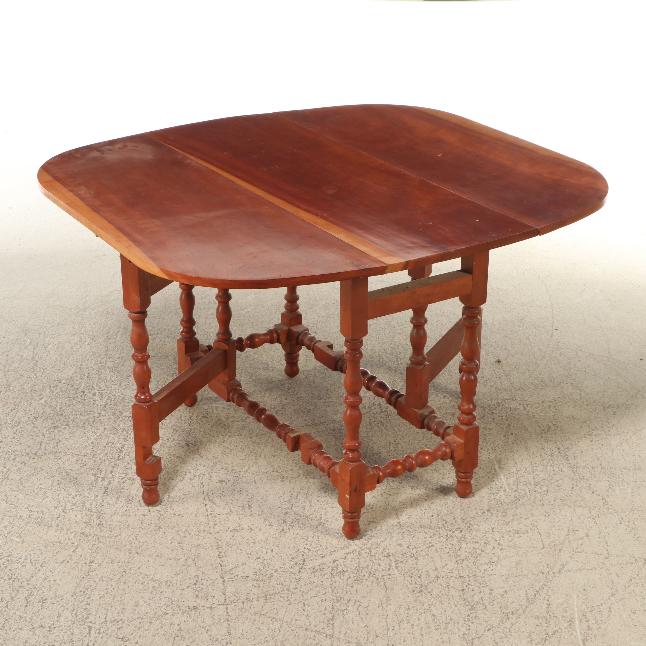 Turned Gate-Leg Drop-Leaf Table