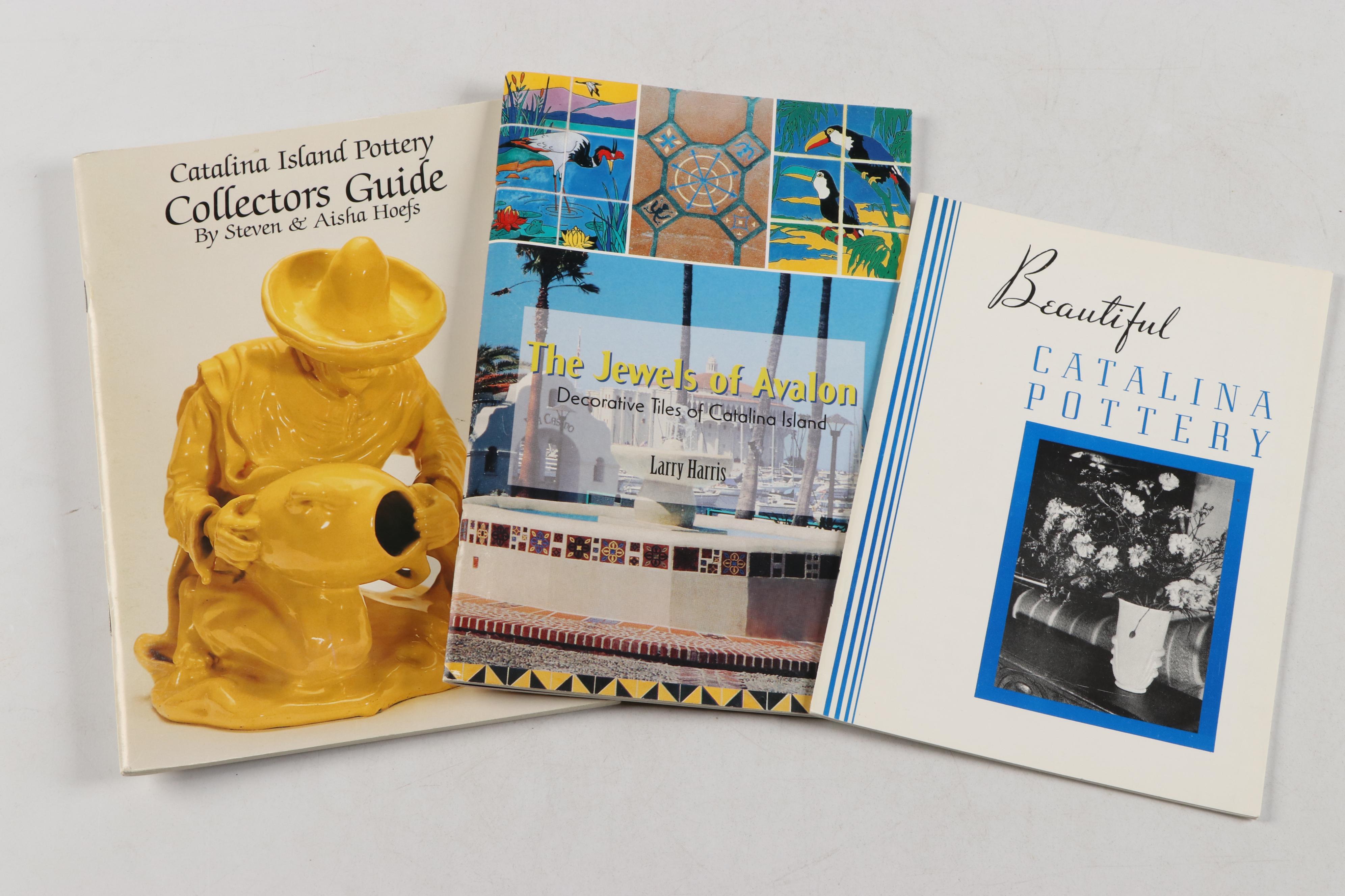 Catalina Pottery Ceramic Toucan Mural with Tile Catalogs and Newspaper Clipping