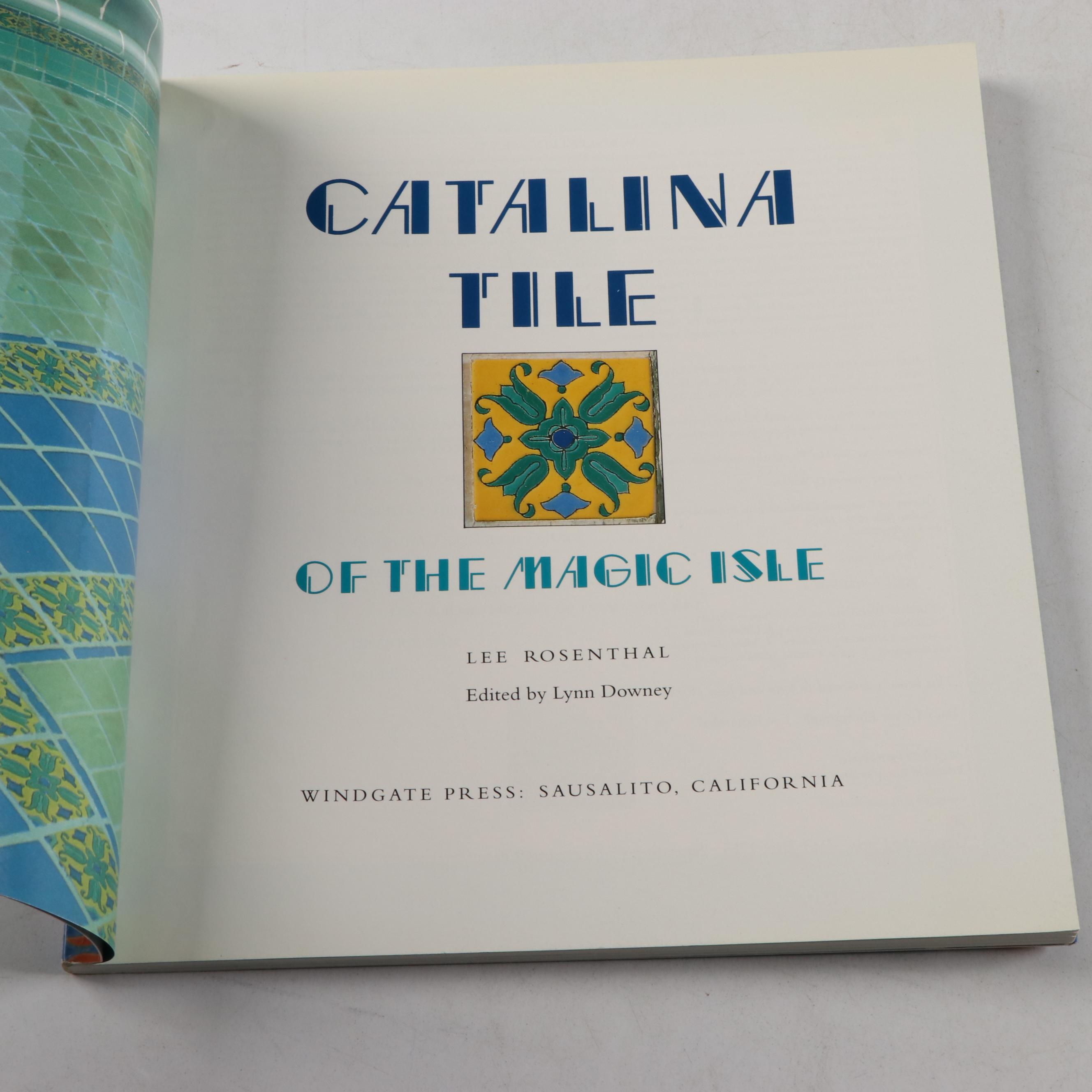 Catalina Pottery Ceramic Toucan Mural with Tile Catalogs and Newspaper Clipping