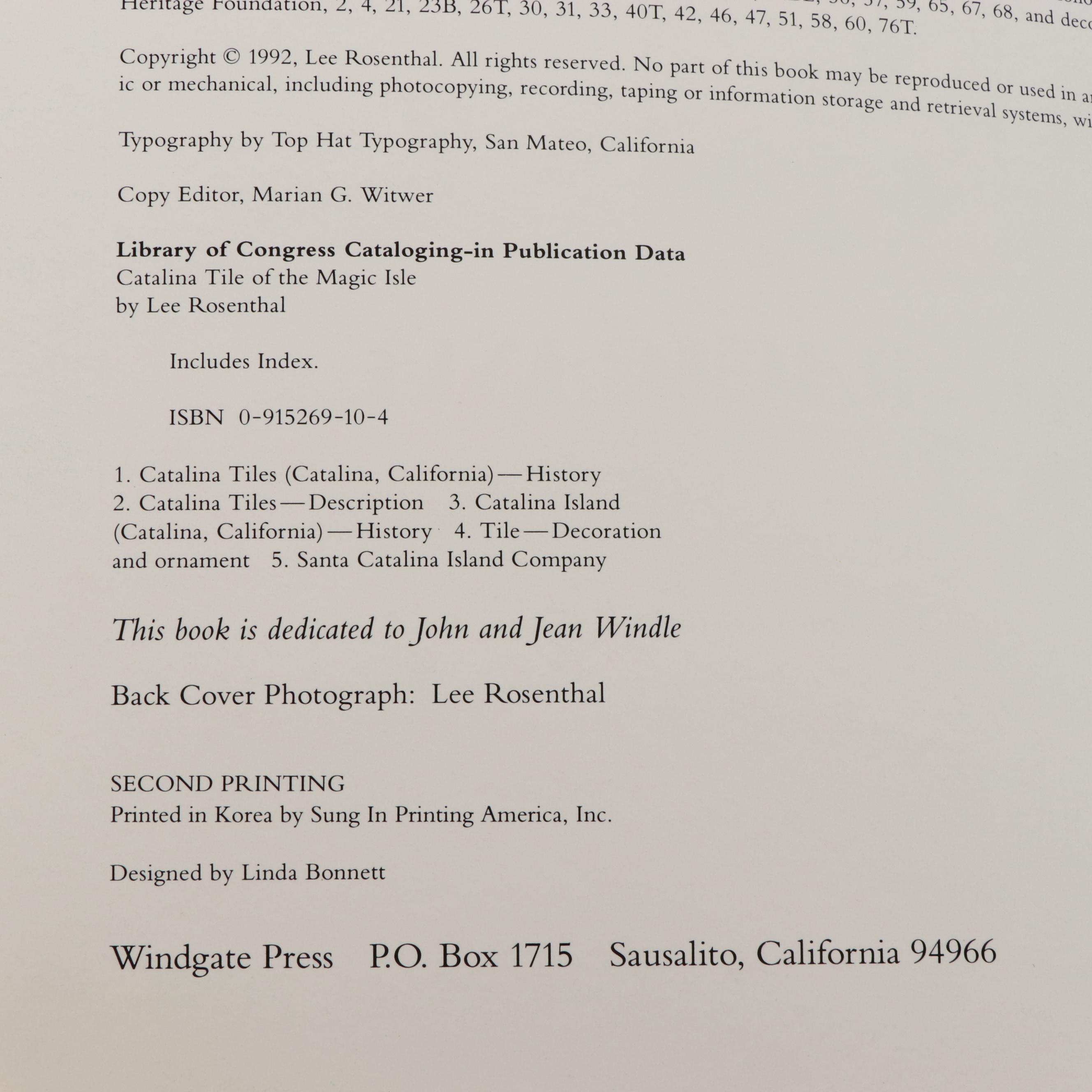 Catalina Pottery Ceramic Toucan Mural with Tile Catalogs and Newspaper Clipping