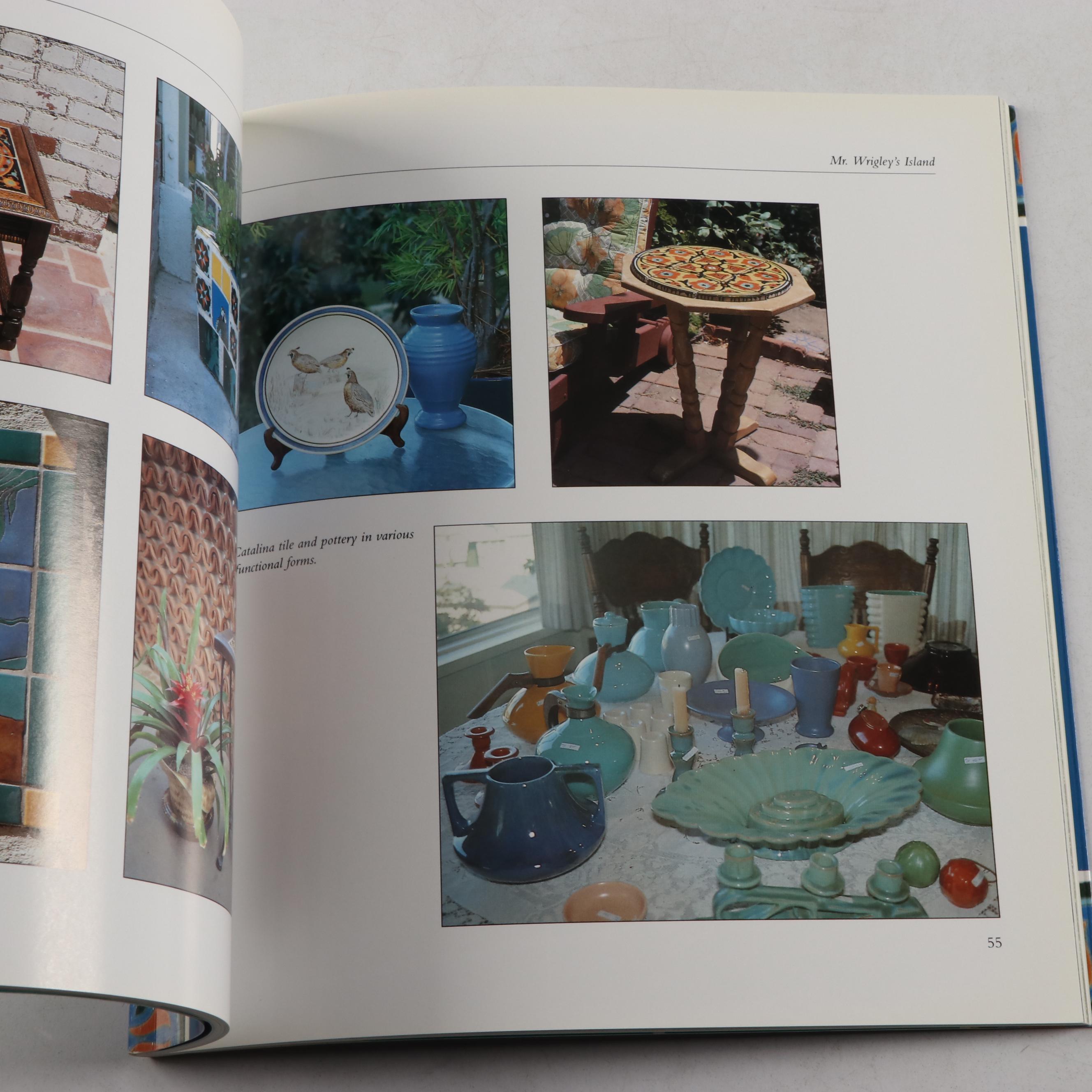 Catalina Pottery Ceramic Toucan Mural with Tile Catalogs and Newspaper Clipping