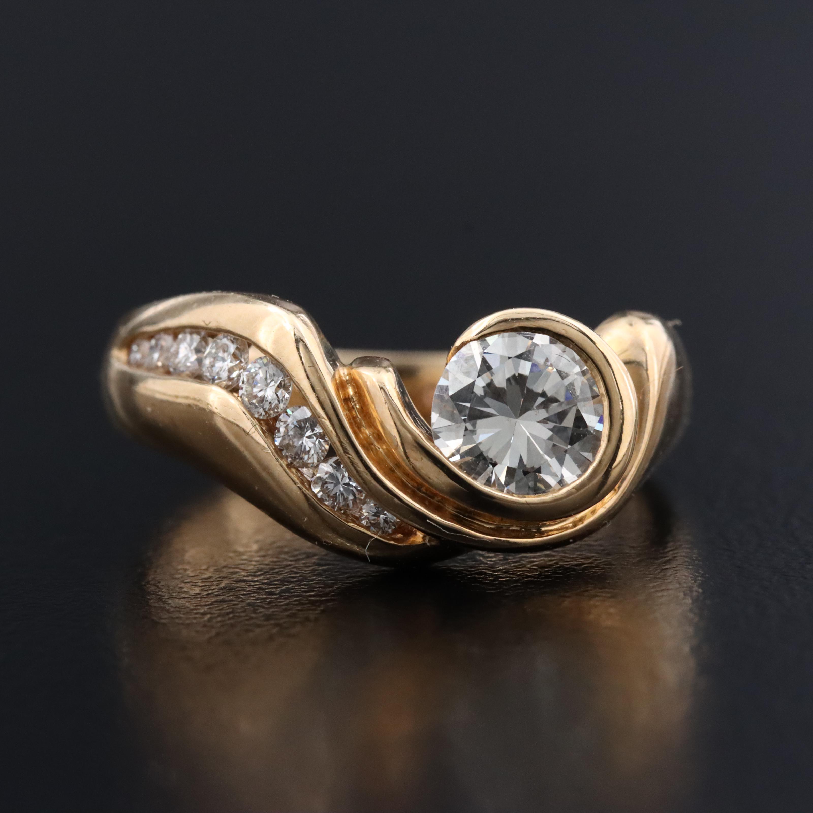 14K 0.97 CTW Diamond Ring