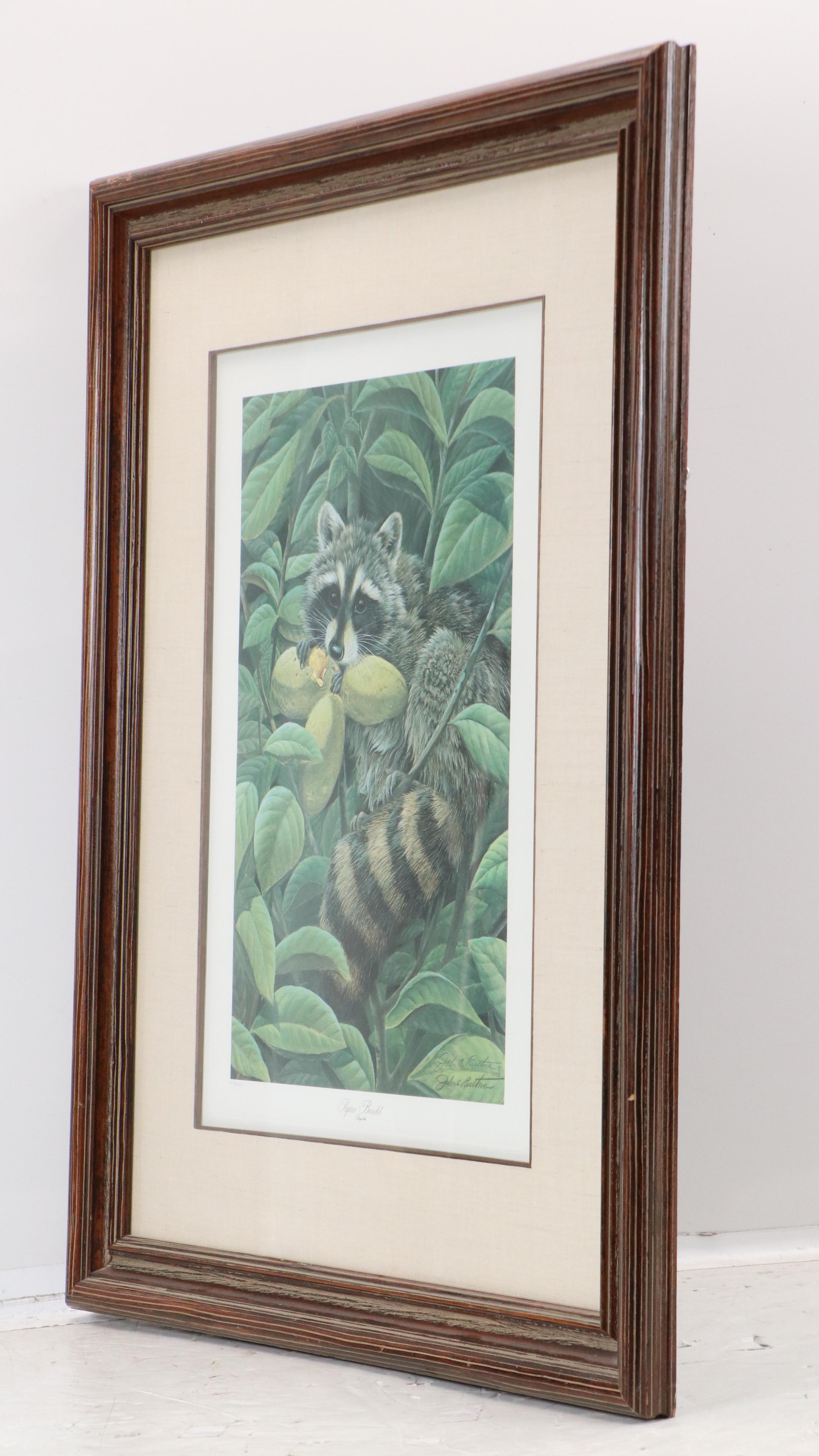 John A. Ruthven Offset Lithograph "Papaw Bandit," 1983