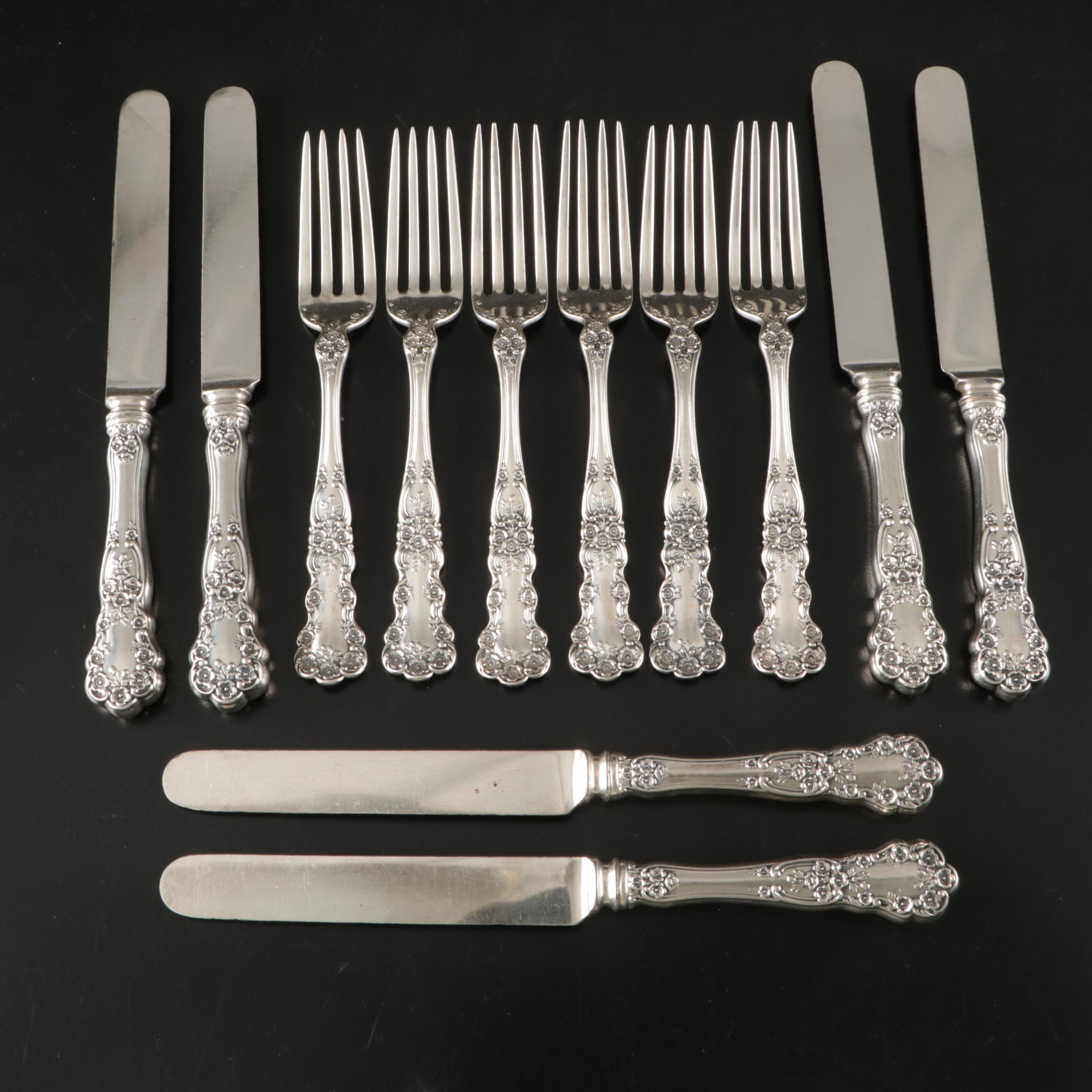 Gorham "Buttercup" Sterling Silver Flatware, Early to Mid-20th Century