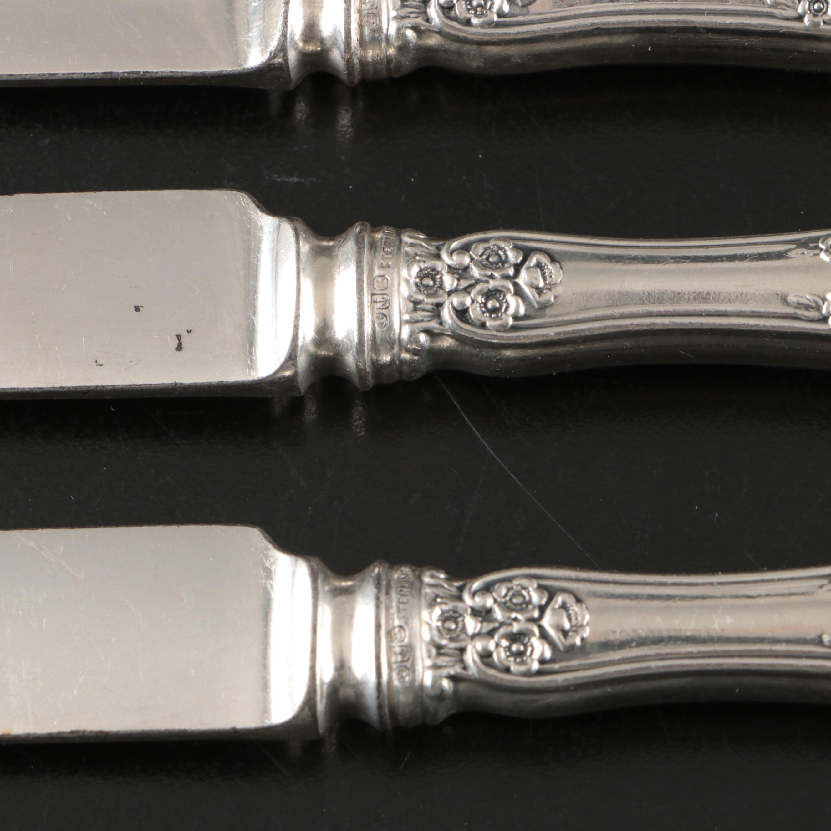 Gorham "Buttercup" Sterling Silver Flatware, Early to Mid-20th Century
