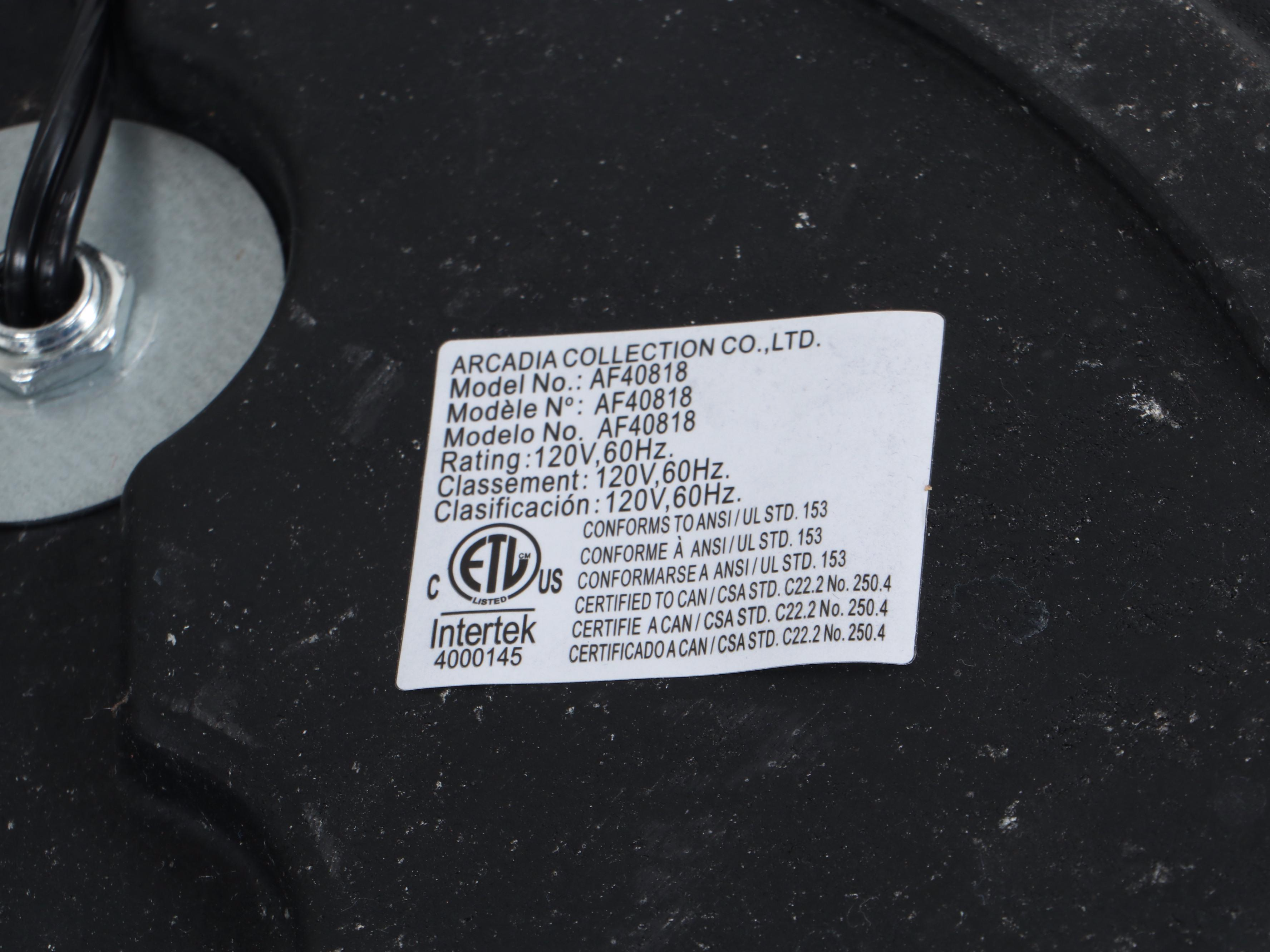 Arcadia Collection Three-Arm Arc Floor Lamp