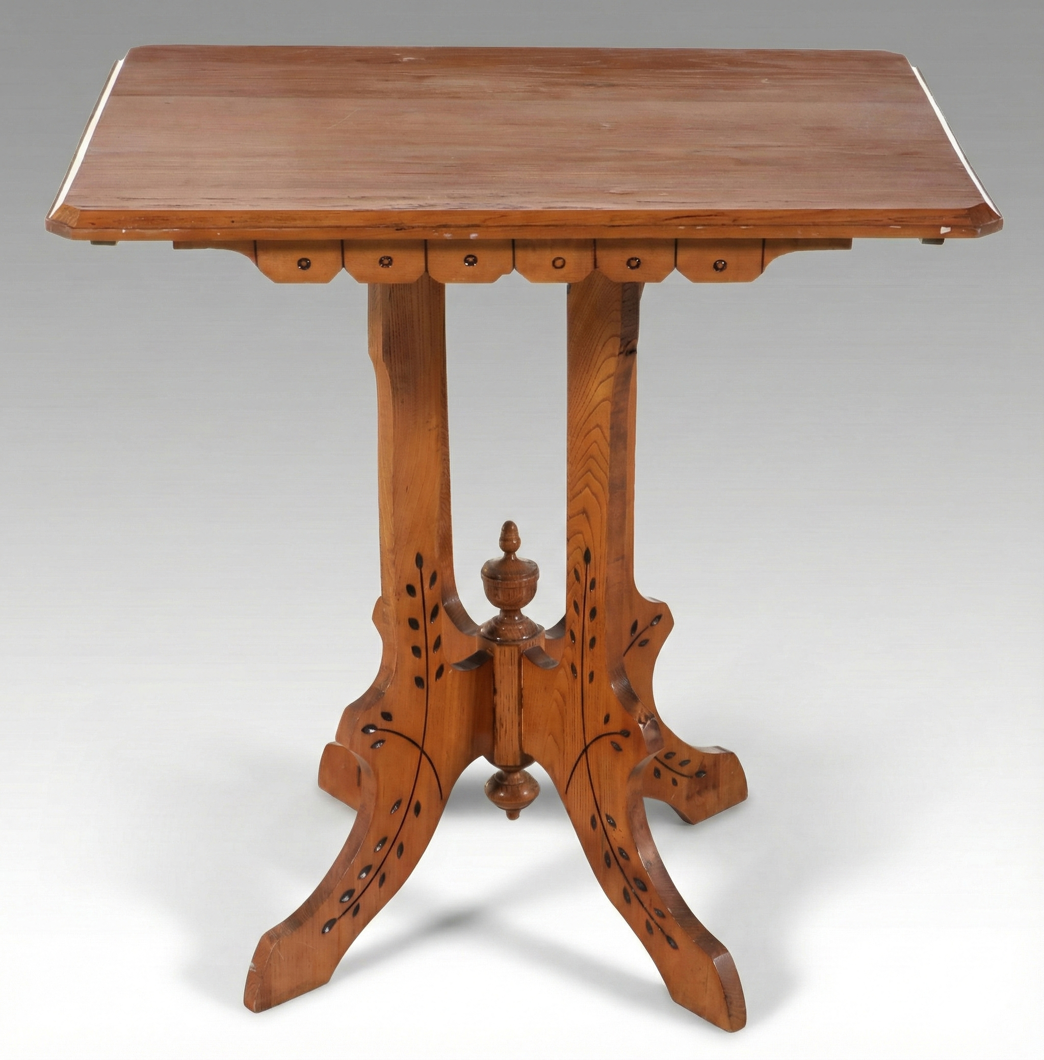 American Eastlake Style Wooden Parlor Table, Late 19th/Early 20th Century