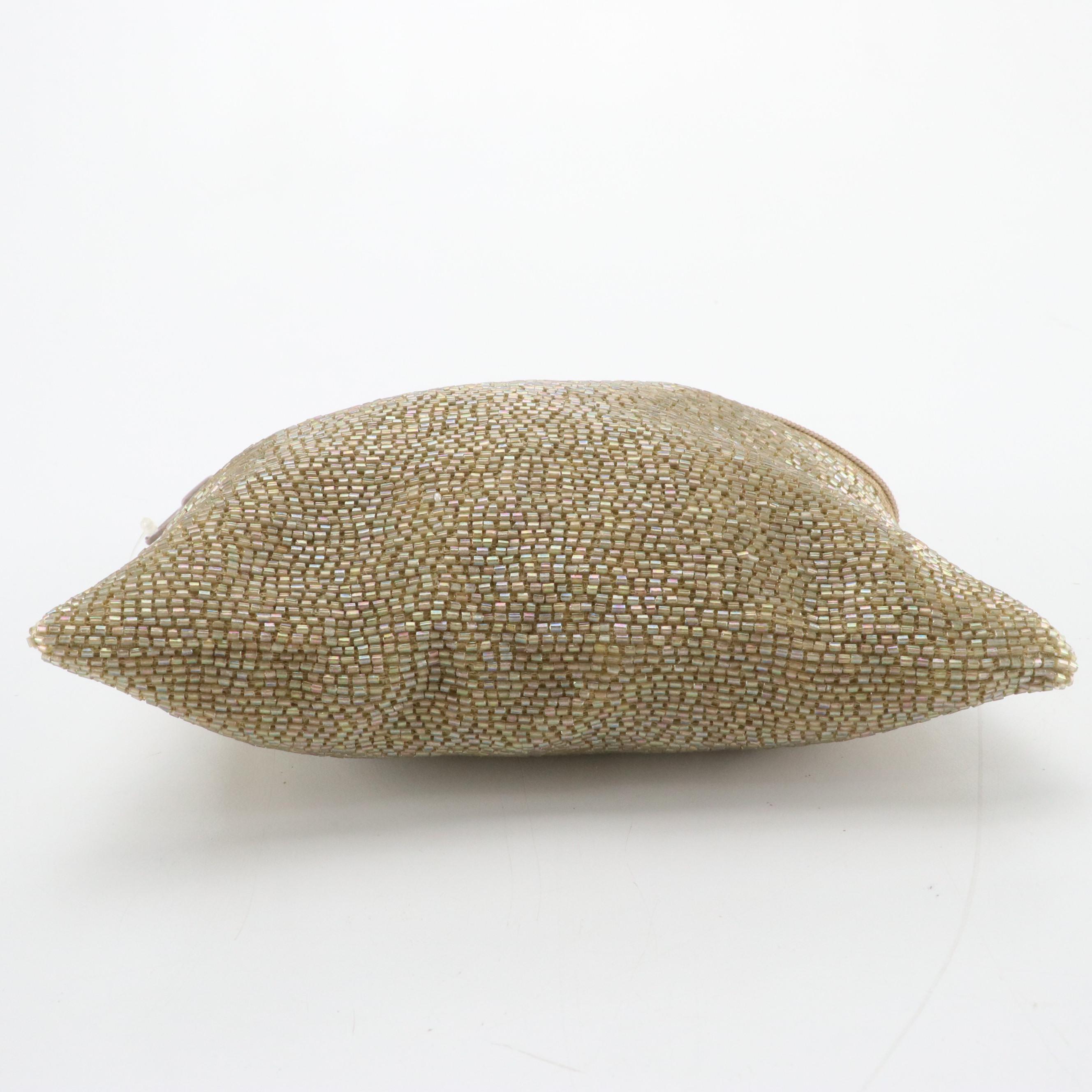 Silhouettes Beaded Foldover Clutch, HL and Other Kiss Lock Clutches