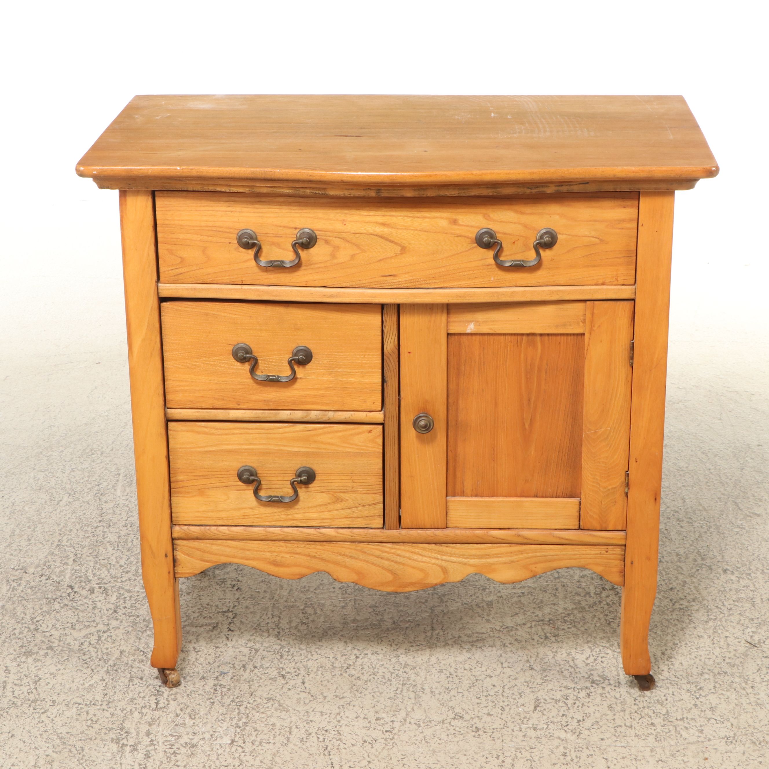 Late Victorian Oak Washstand