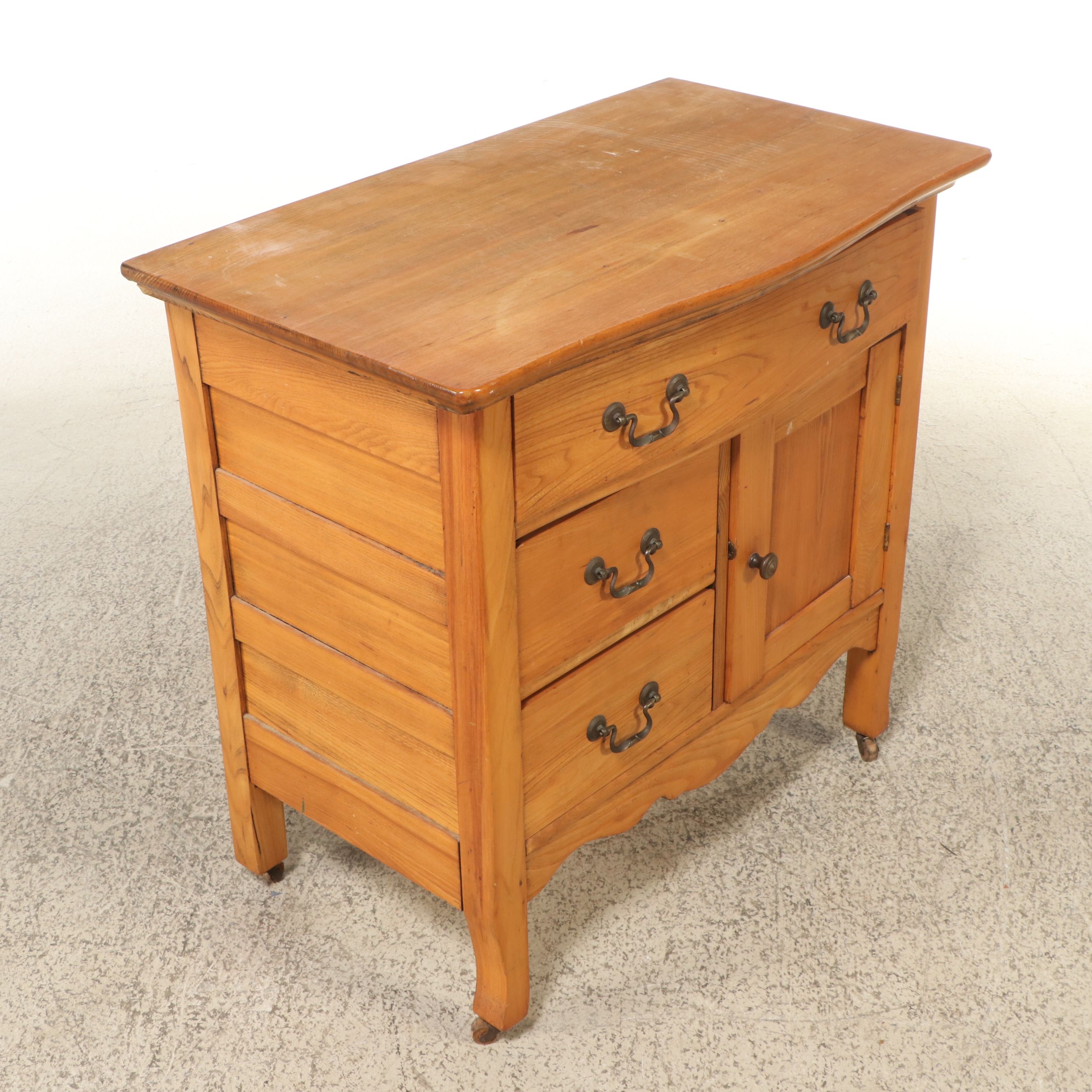 Late Victorian Oak Washstand