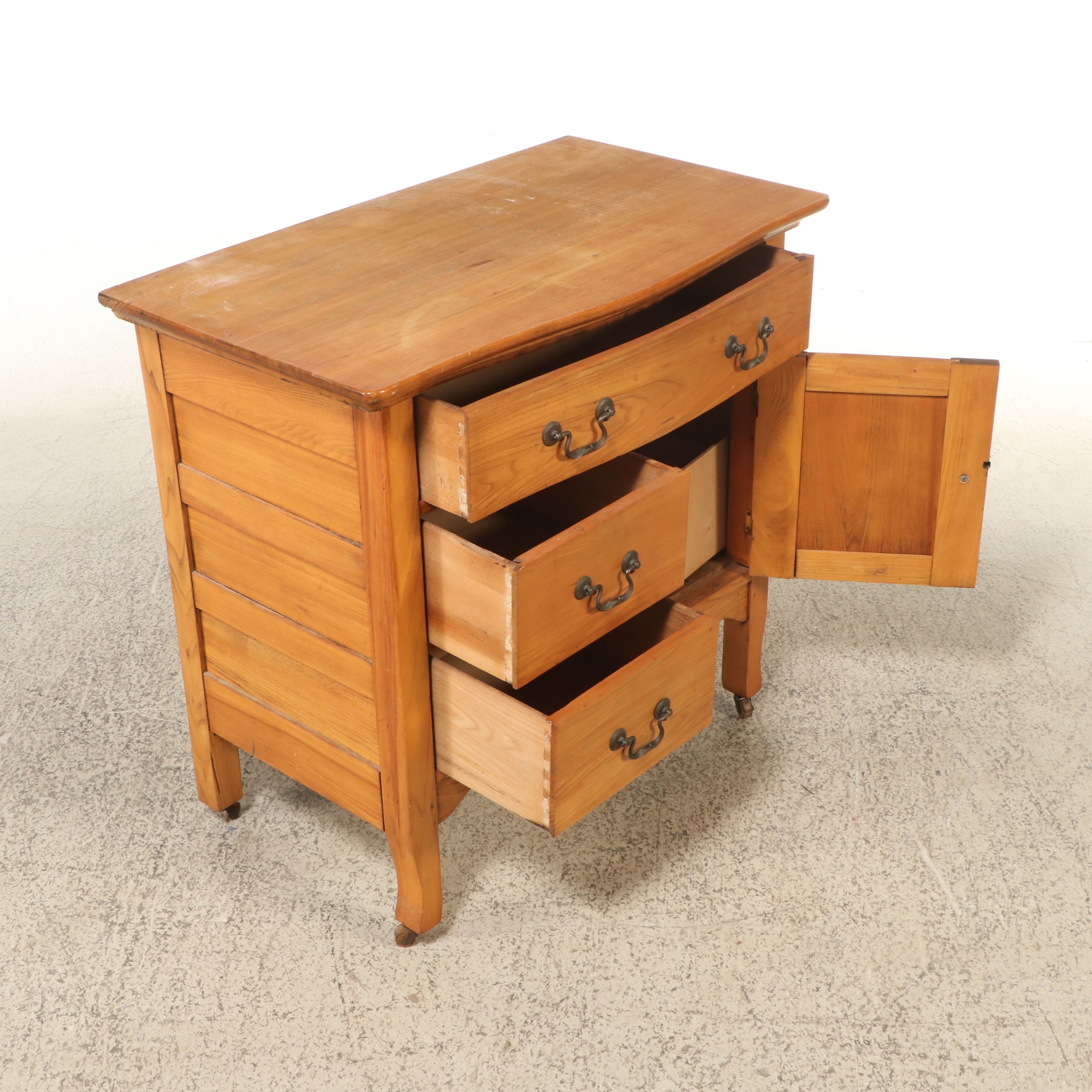 Late Victorian Oak Washstand