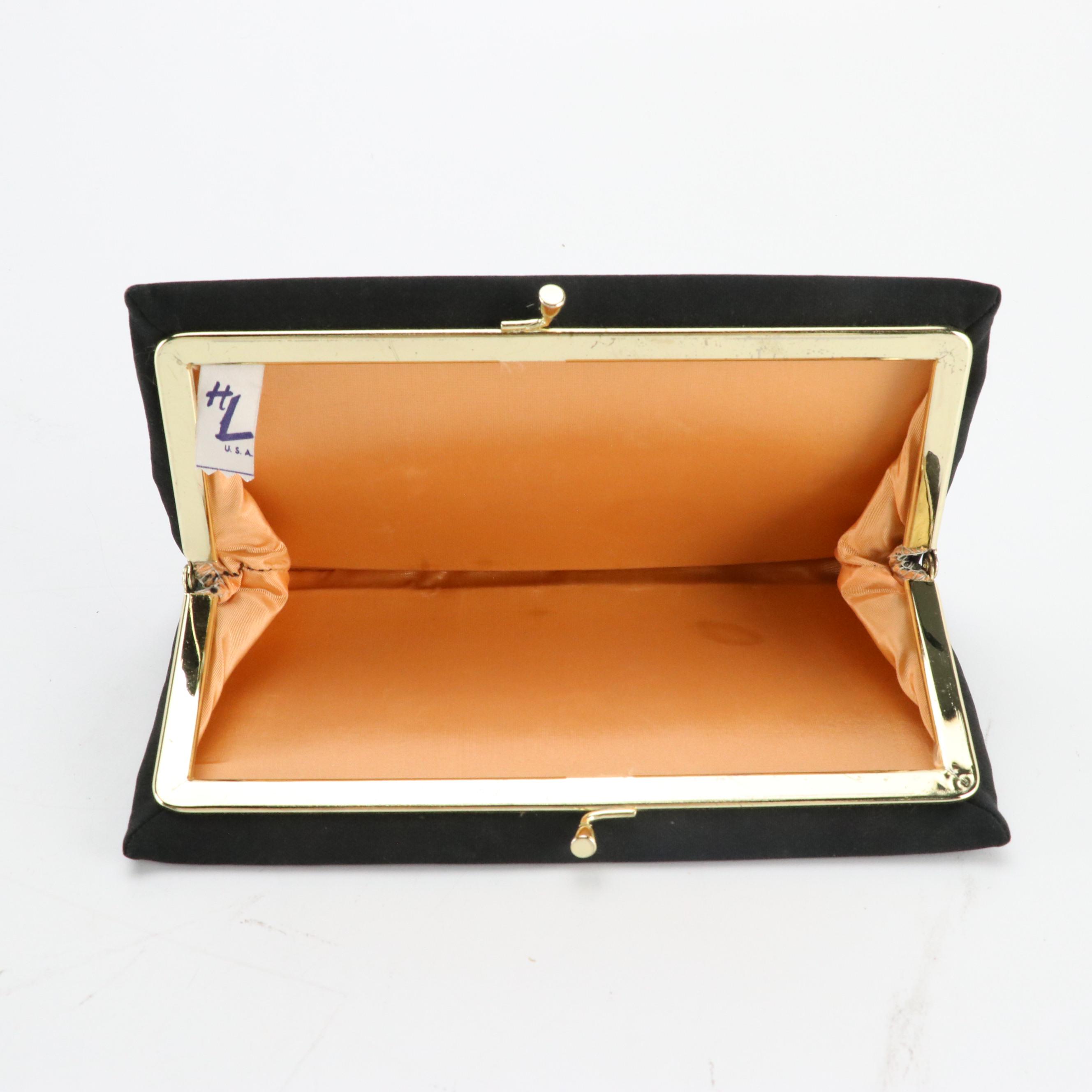 Silhouettes Beaded Foldover Clutch, HL and Other Kiss Lock Clutches