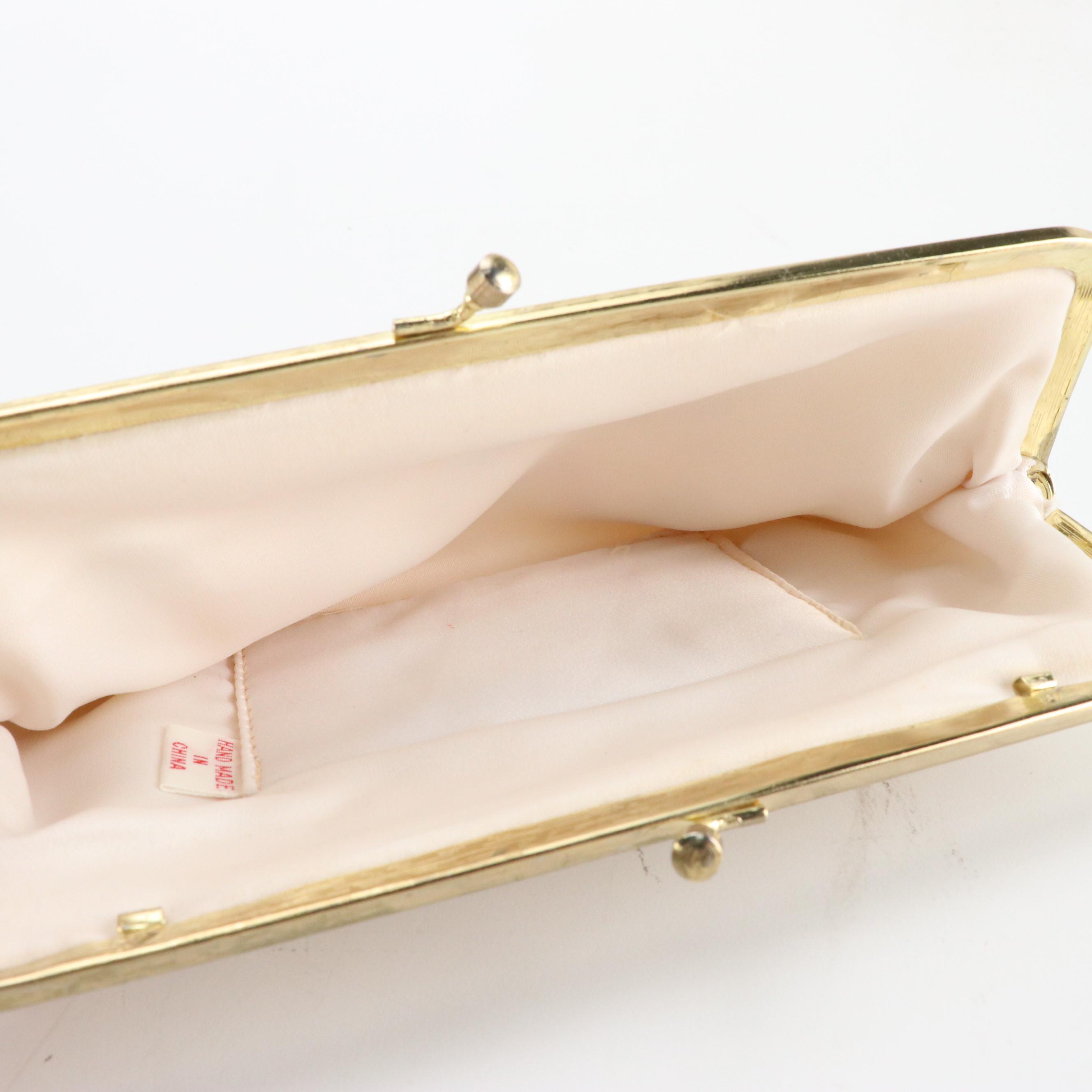 Silhouettes Beaded Foldover Clutch, HL and Other Kiss Lock Clutches